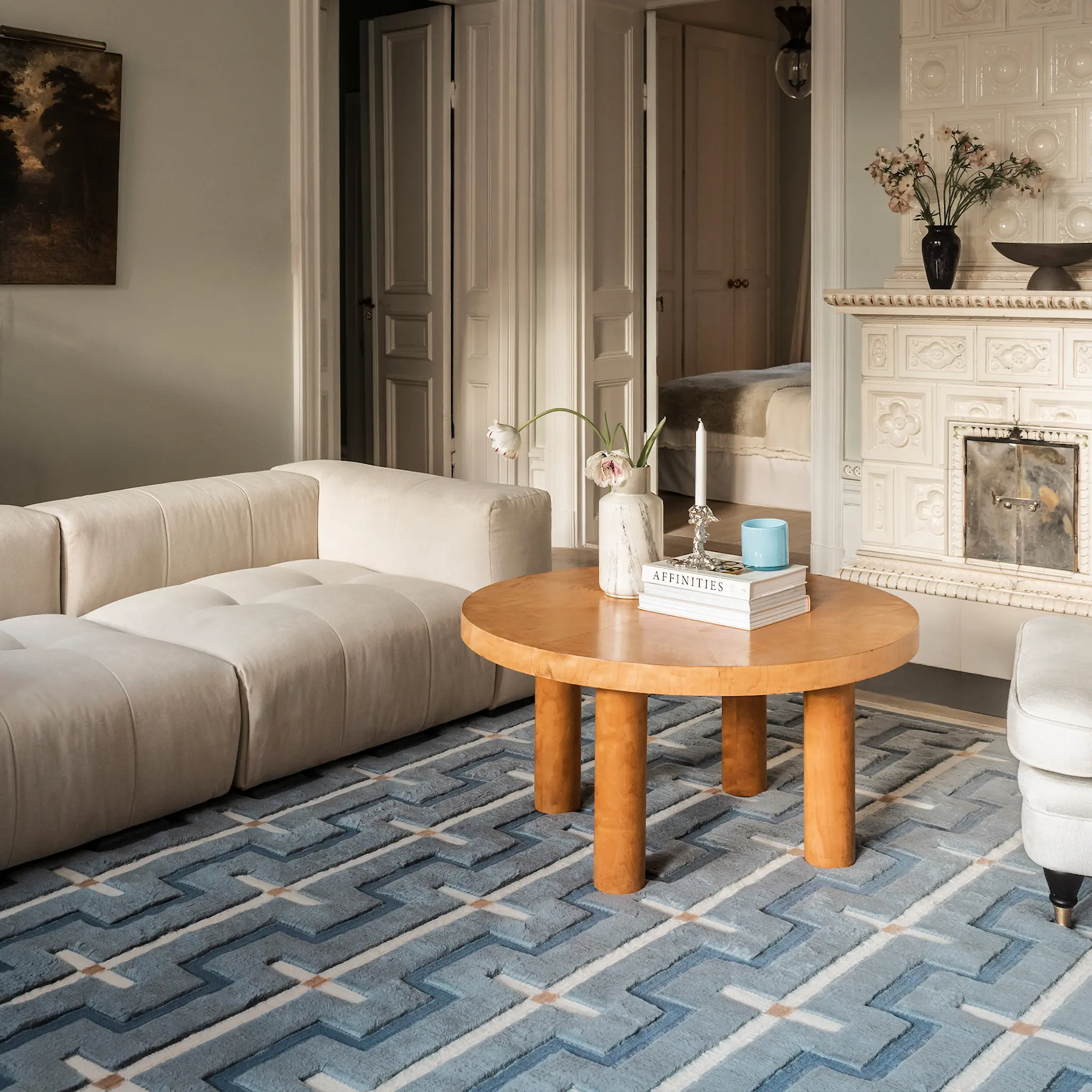 Swedish Homage Johanna Sky Blue ullteppe
