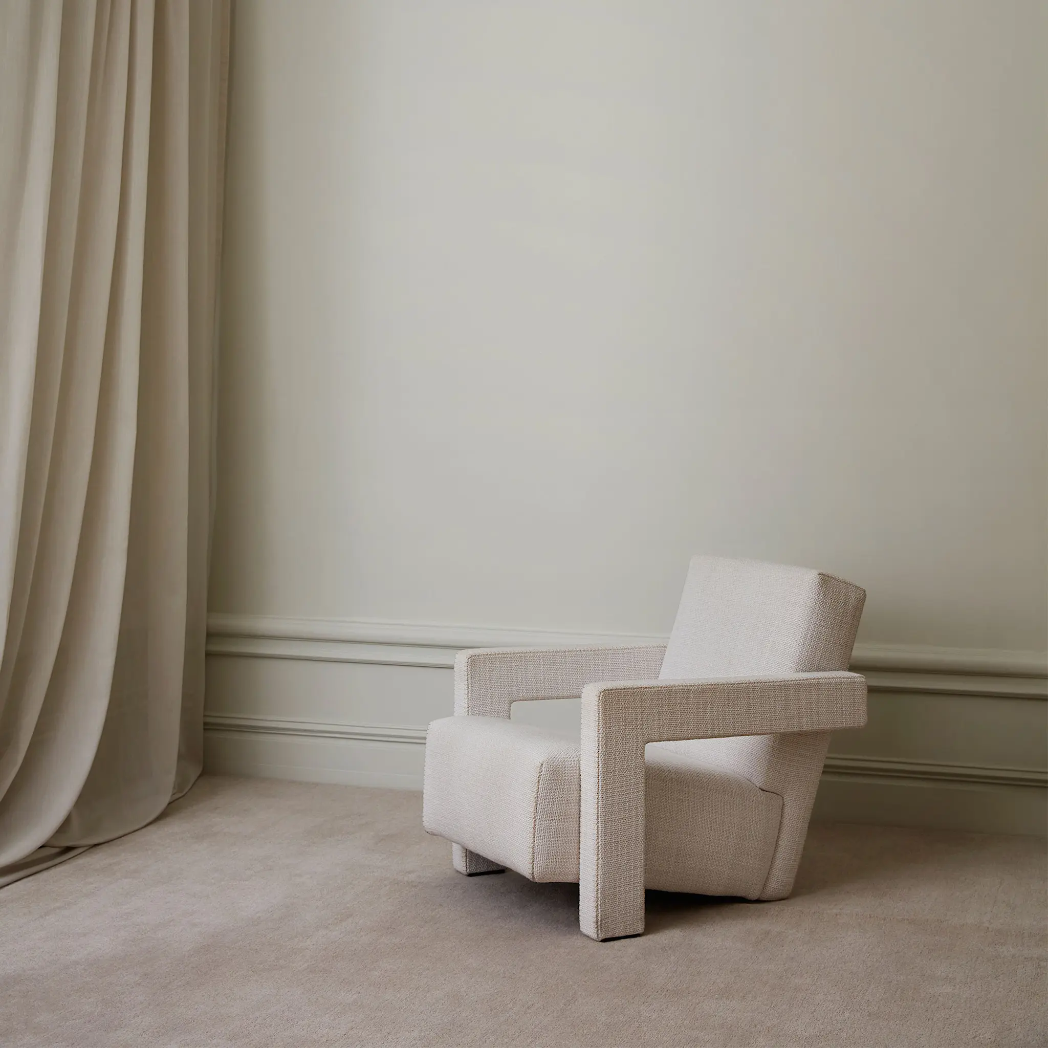 Solid Soft Beige ullteppe