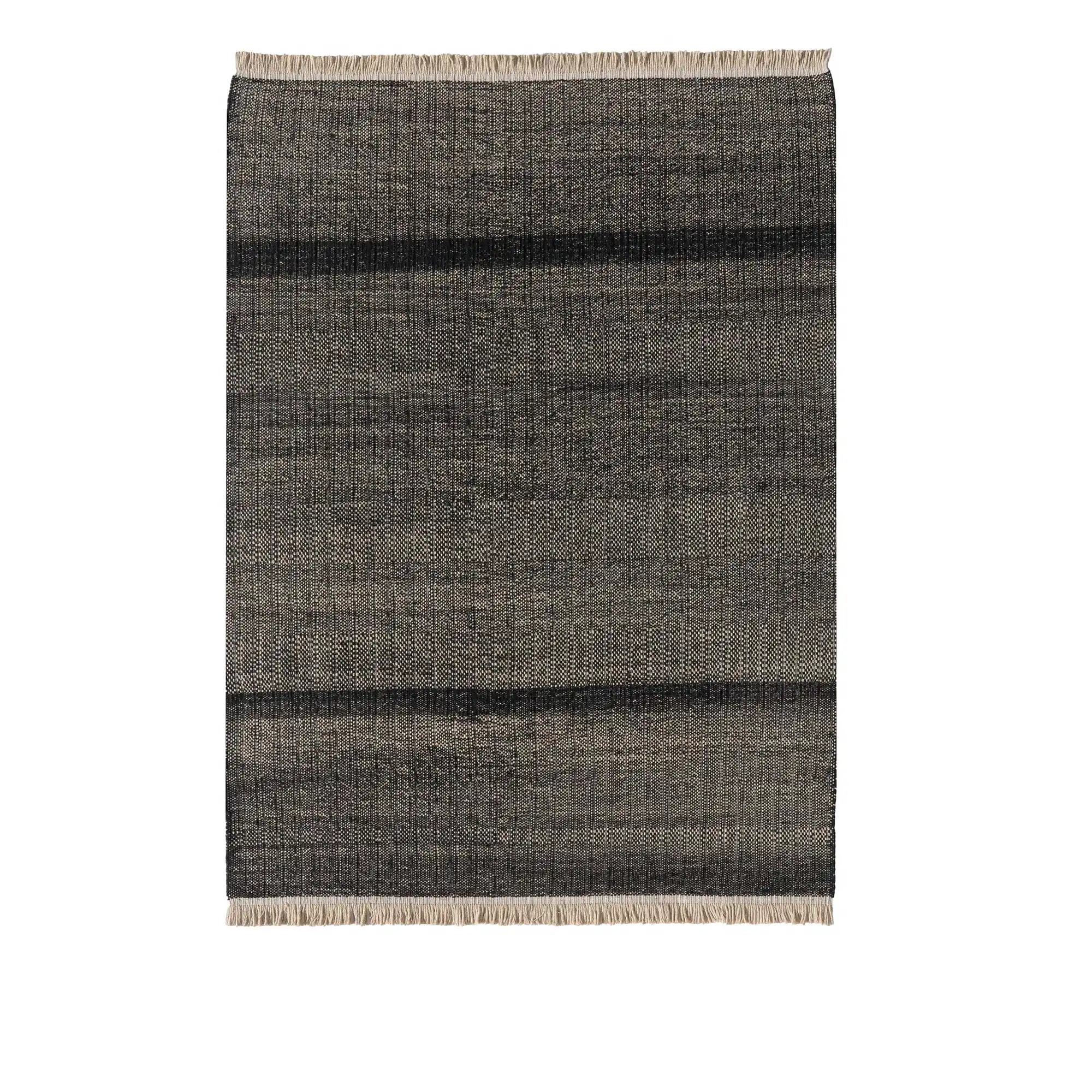 Tres Outdoor Texture Black Rug