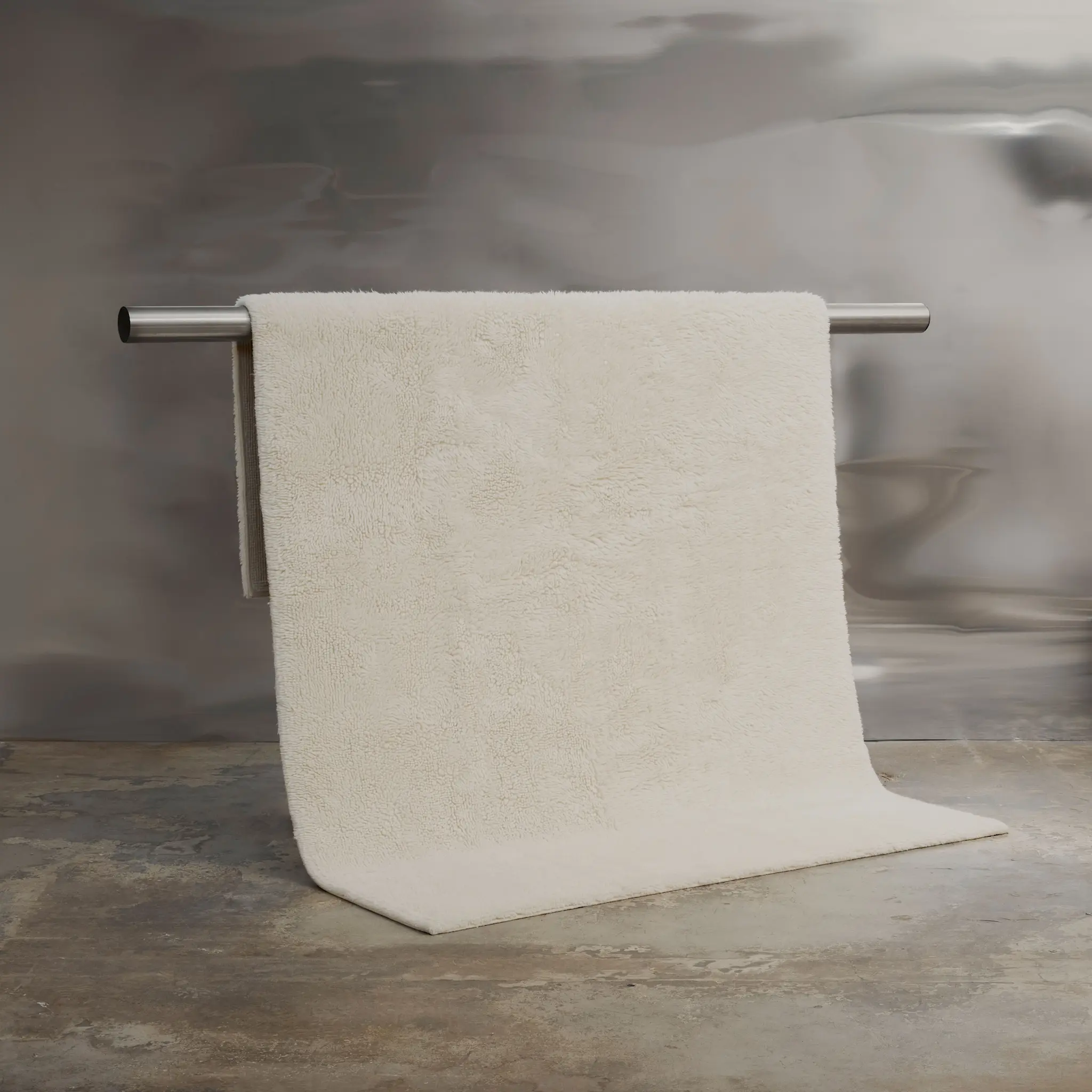 Bergius ullteppe offwhite