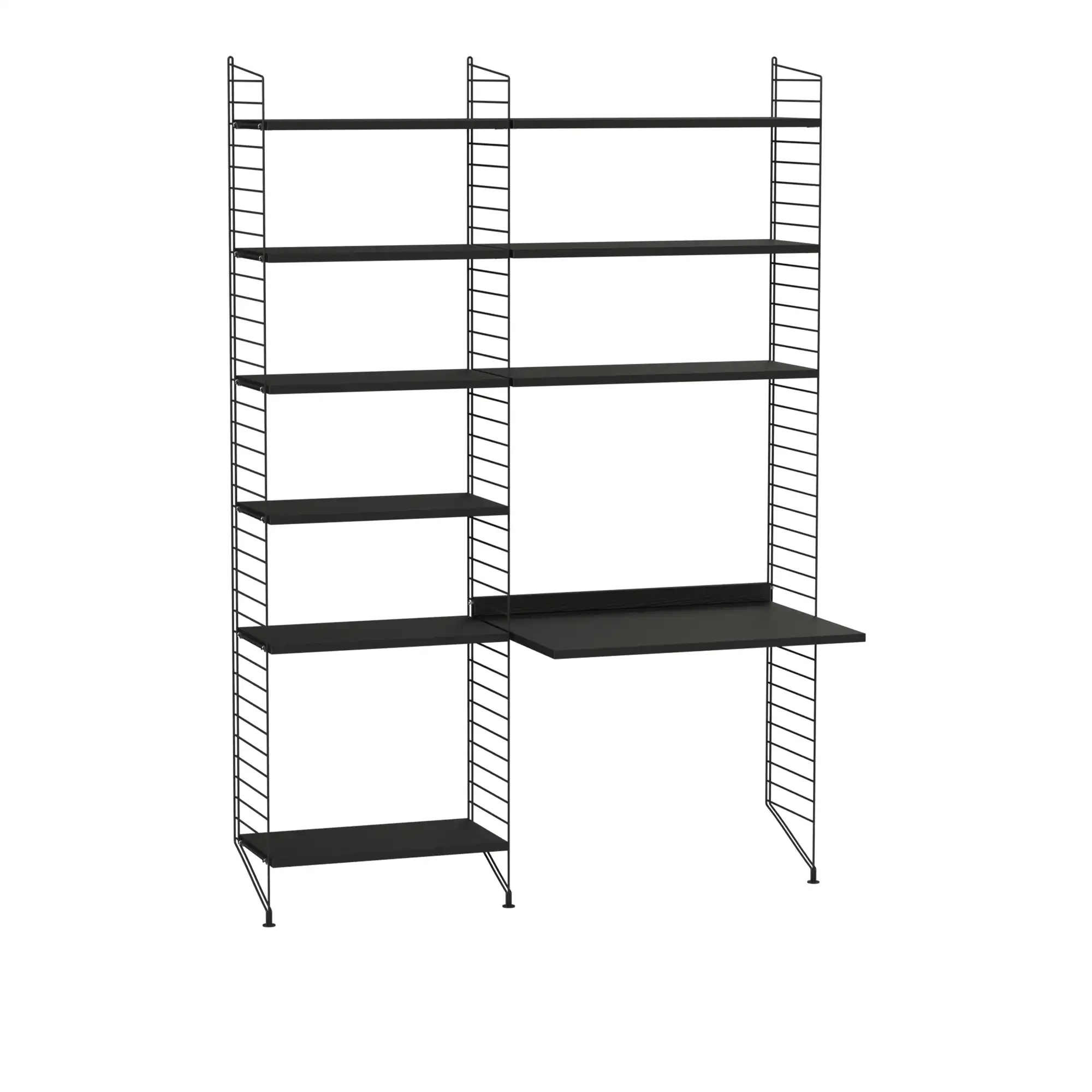 Kontor hyllesystem B svart/svart