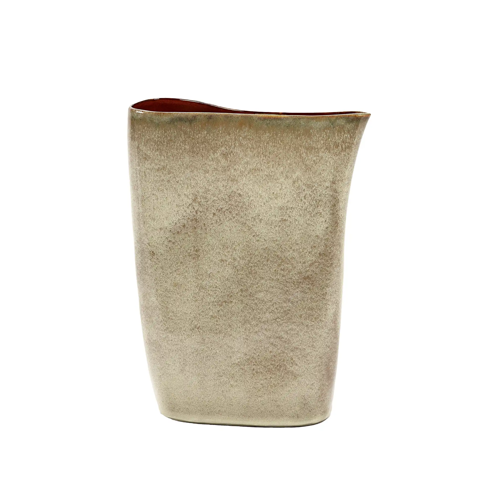 Terres De Reves Vase High Misty Grey Rusty