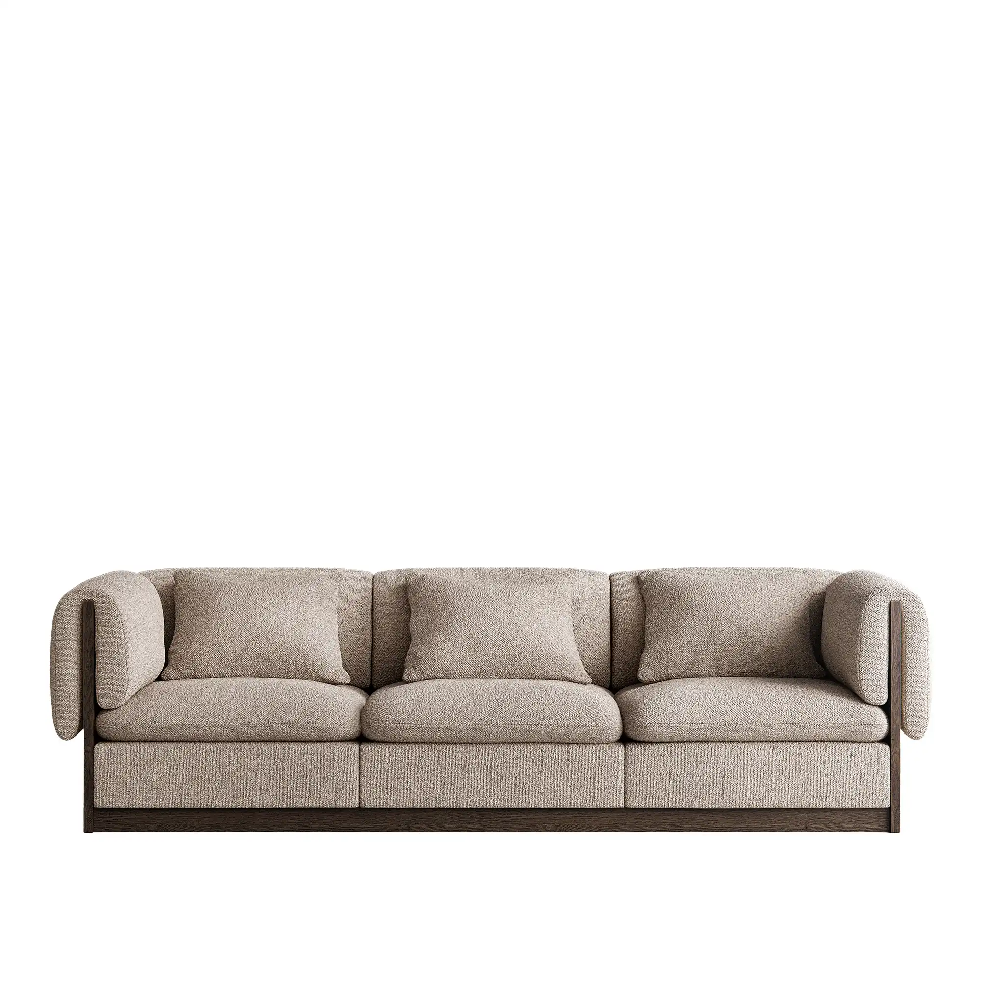 L.A. 3-Seater Sofa Dark Oak inc. Cushion