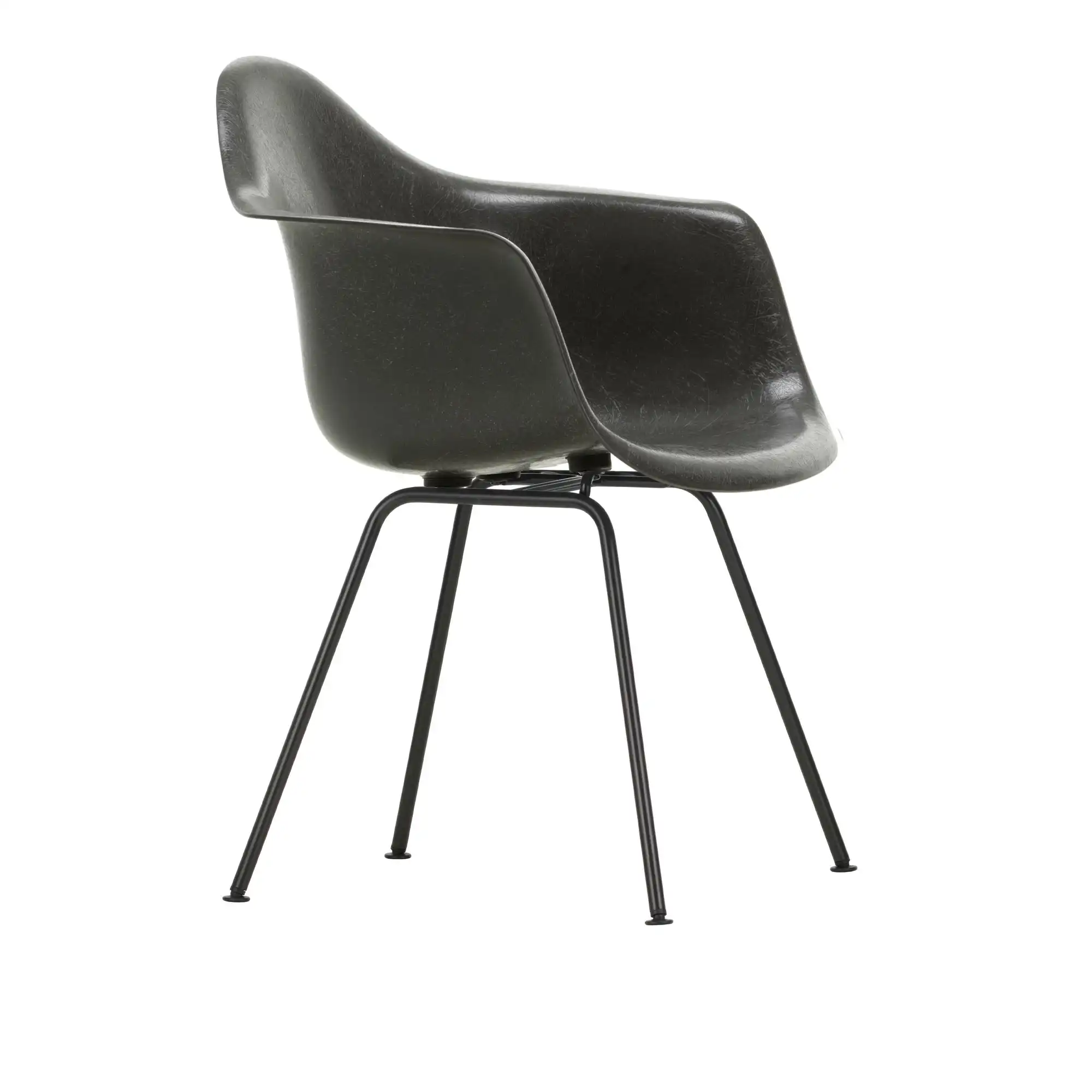 Eames Fiberglass Armchair DAX rammestol Basic Dark