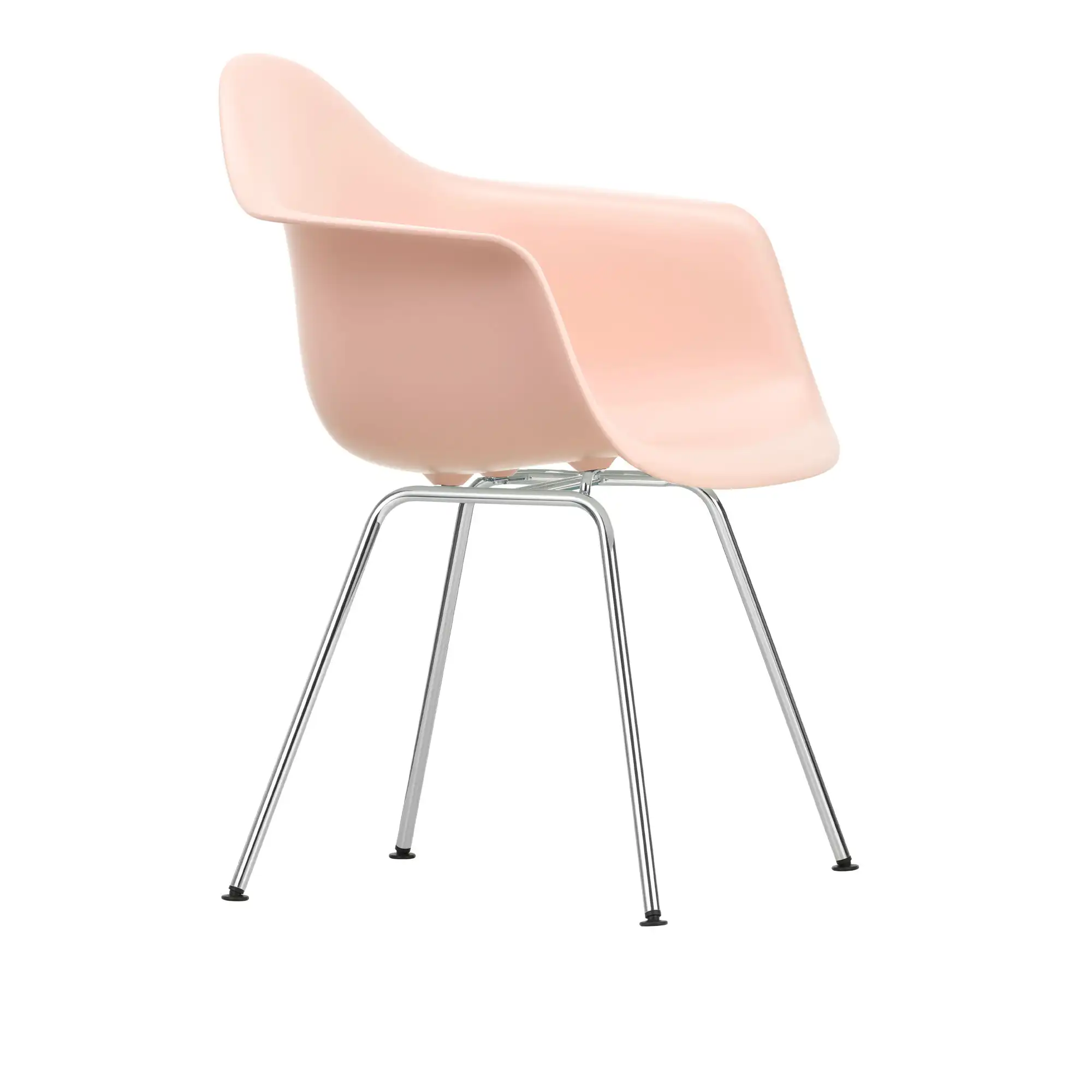 Eames Plastic Armchair DAX - 41 Pale Rose - Chrome Base