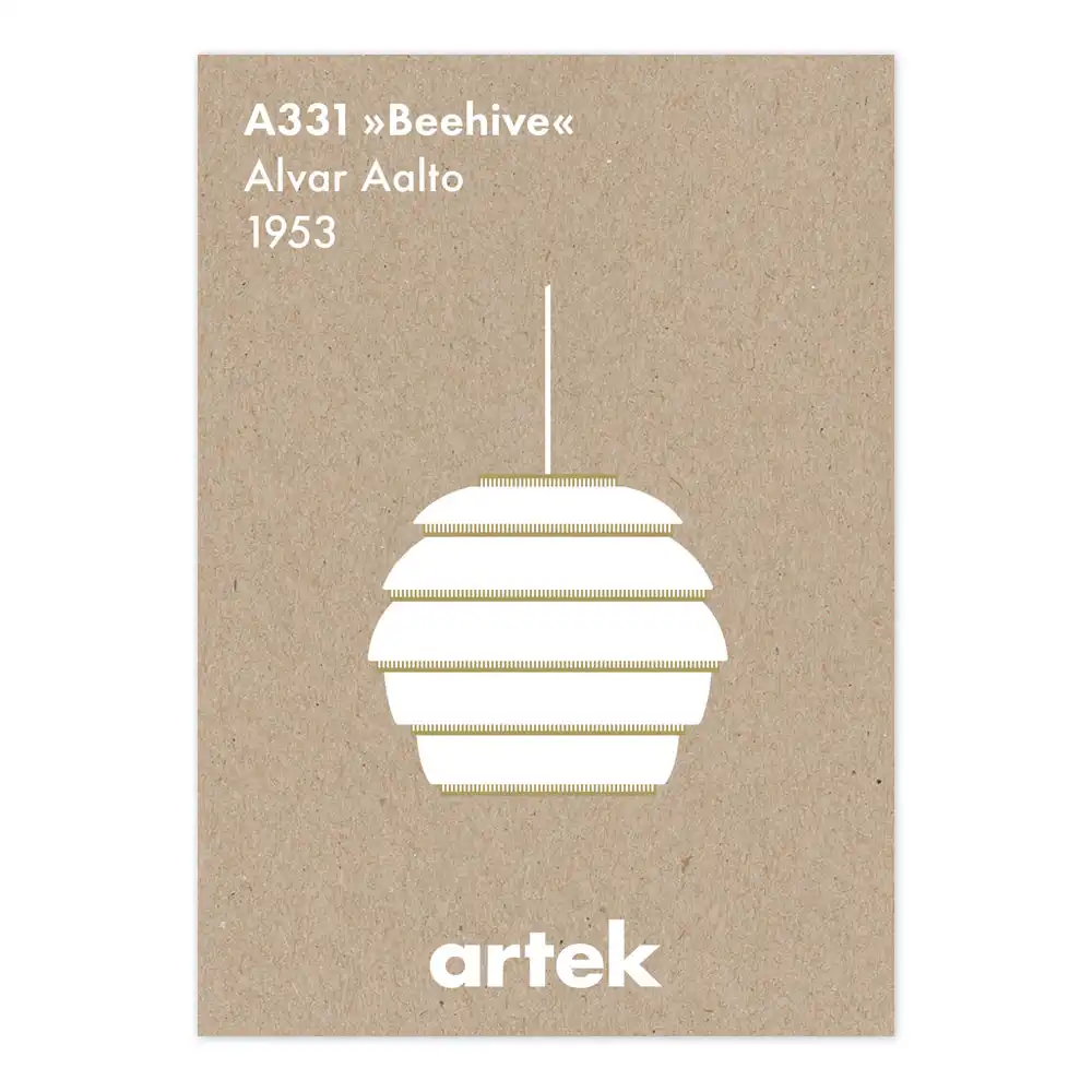 Icon plakat Beehive A331 Alvar Aalto