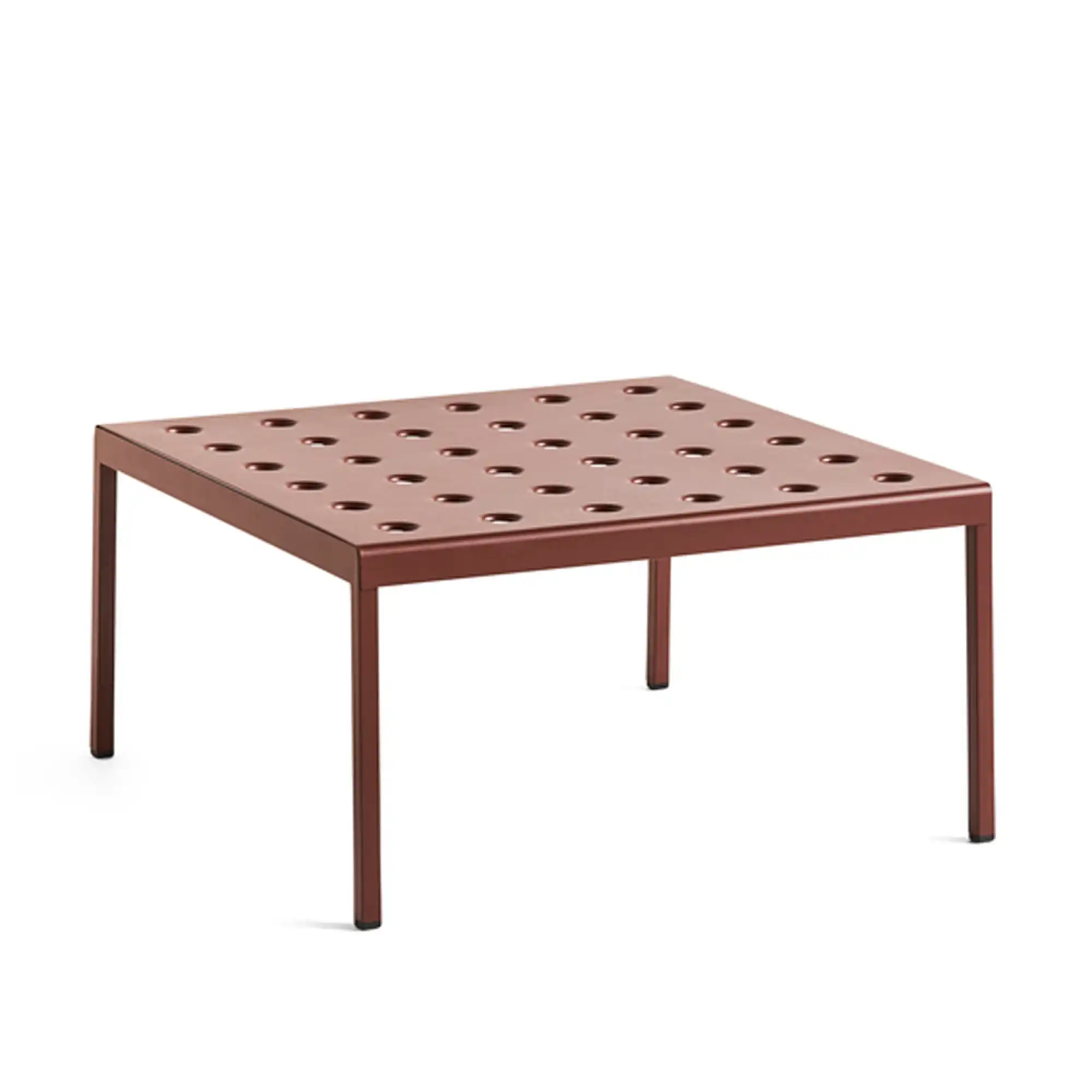 Balcony Low Table 75x76 cm / Iron Red