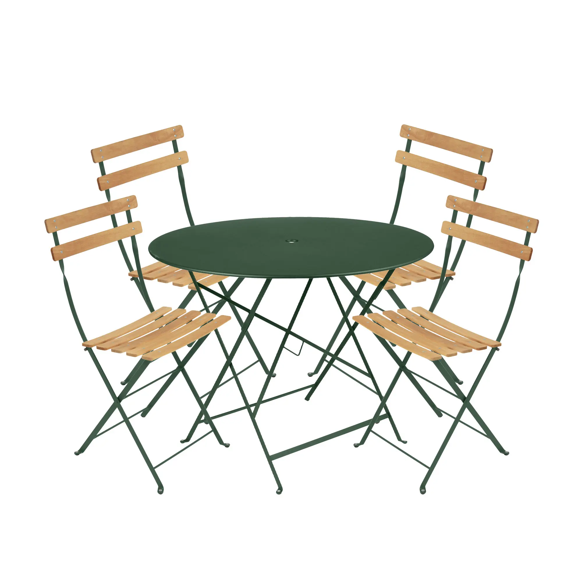 Bistro spisegruppe Ø96cm & 4 tre stoler