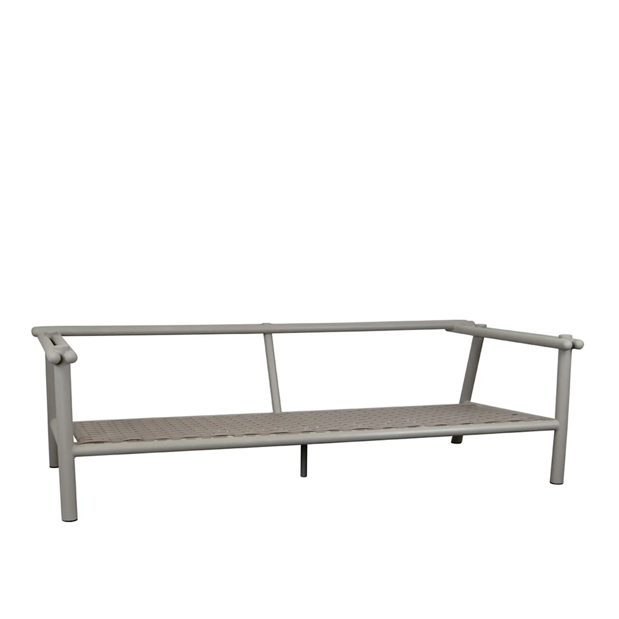 Sticks outdoor 2-seater sofa – Taupe, aluminium
