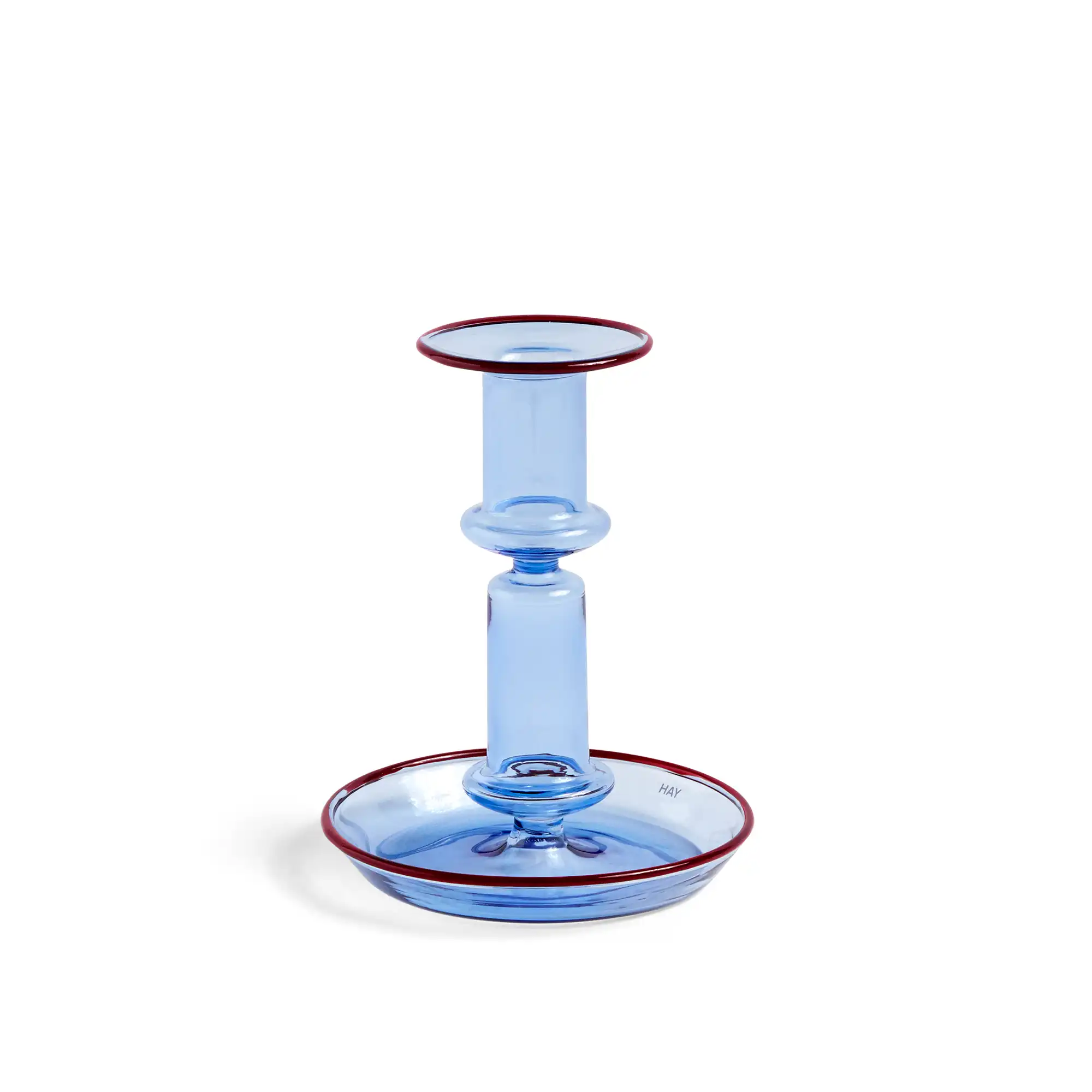 Flare Medium Light blue with red rim