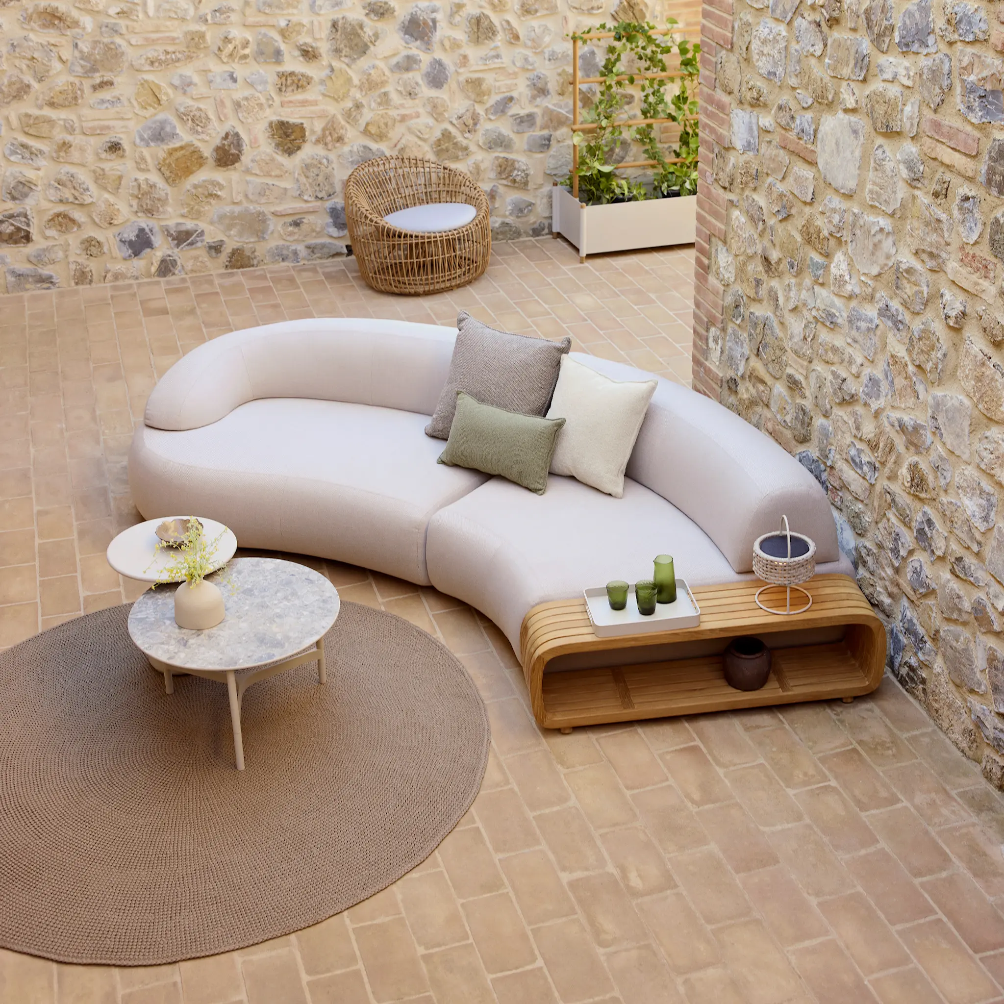 Mellow 4-seters utesofa