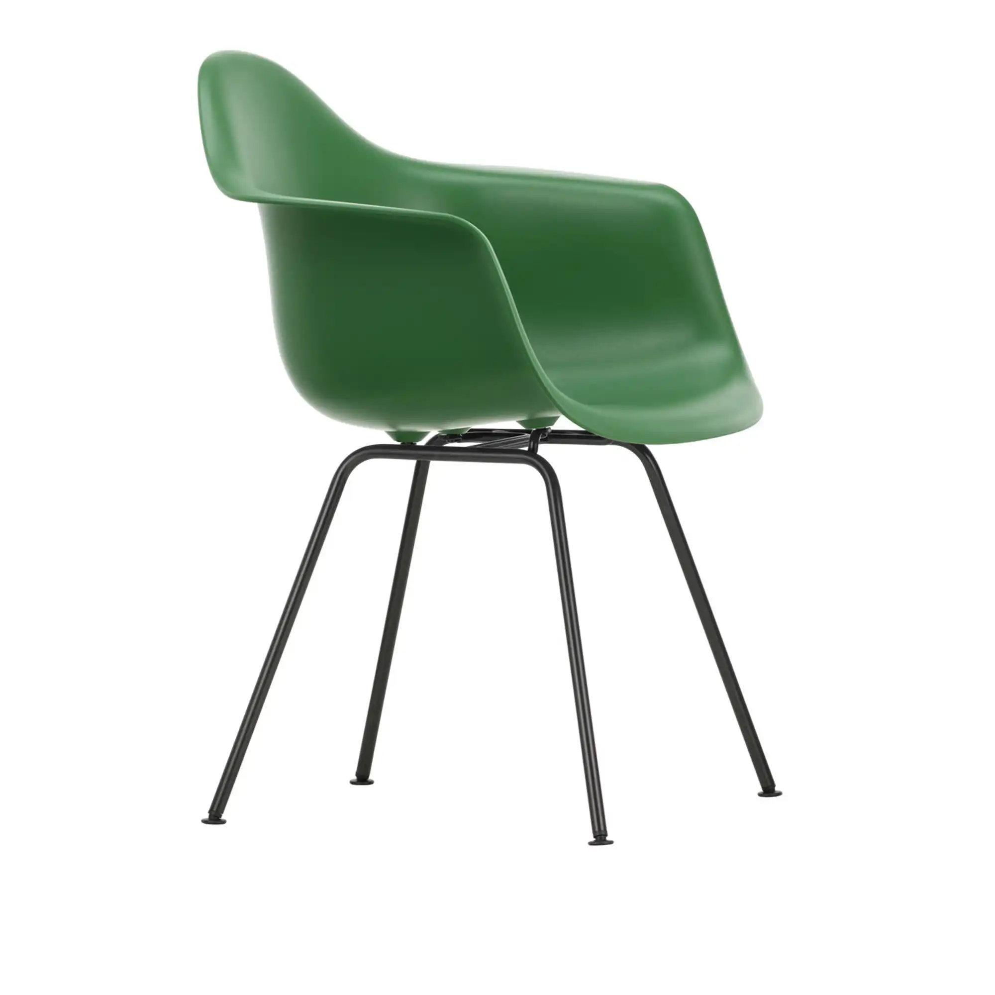 Eames RE Plastic Armchair DAX 17 Emerald, Basic Dark Base