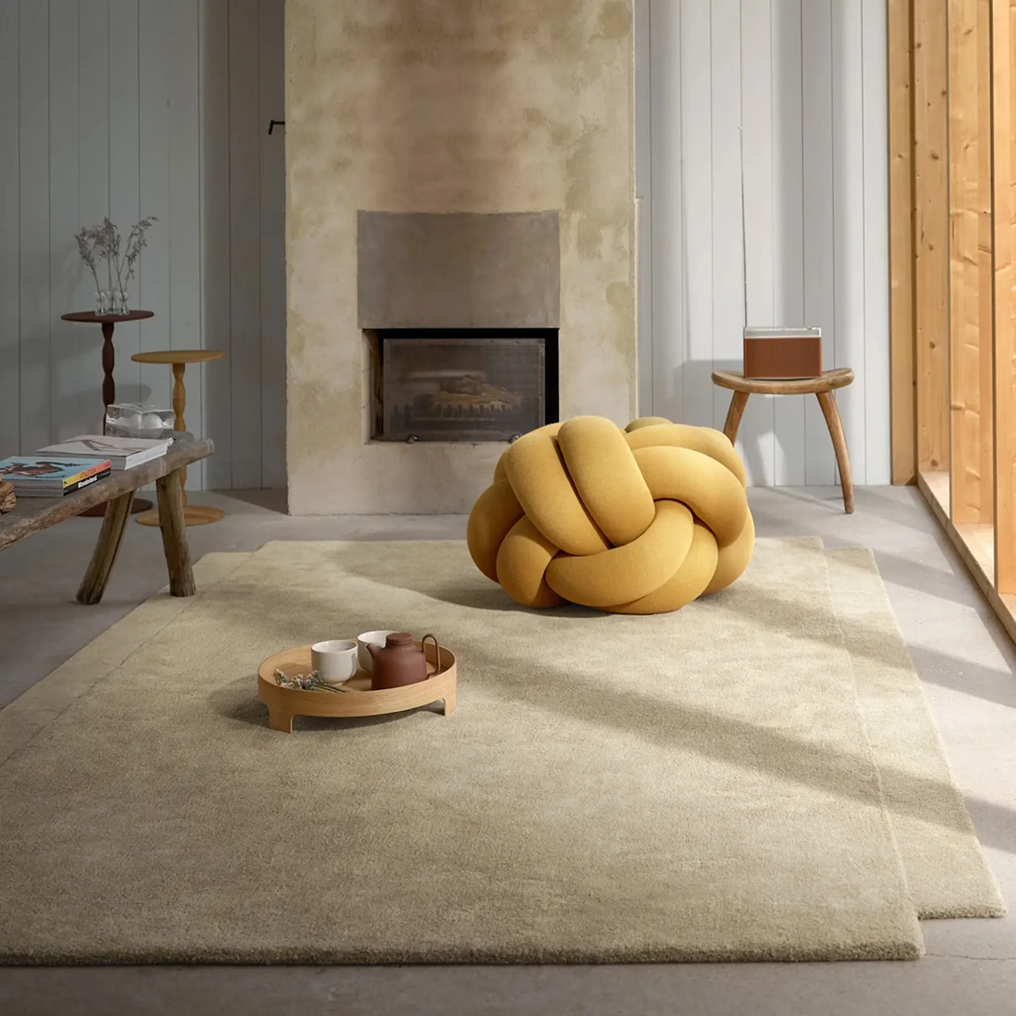 Level ullteppe Beige