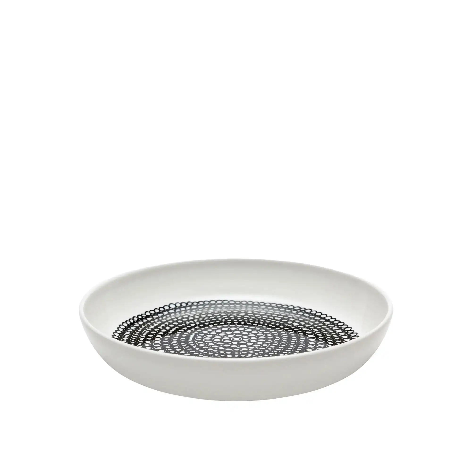 Räsymatto Plate 20,5 cm White, Black