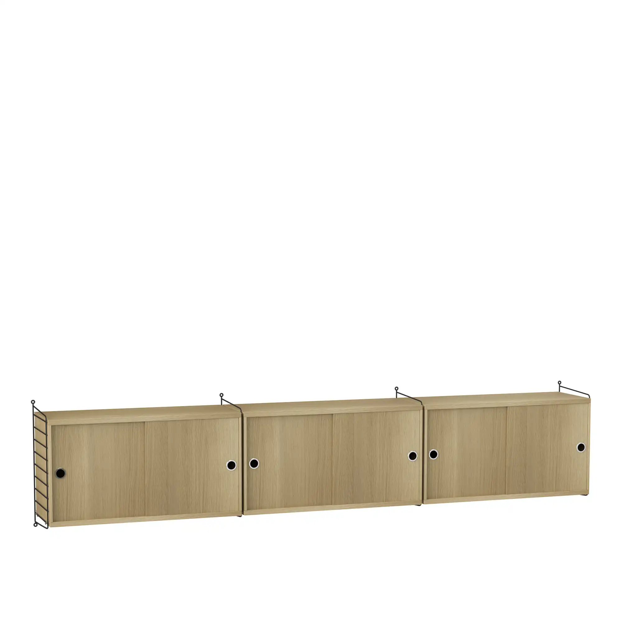 Stue hyllesystem D eik/svart