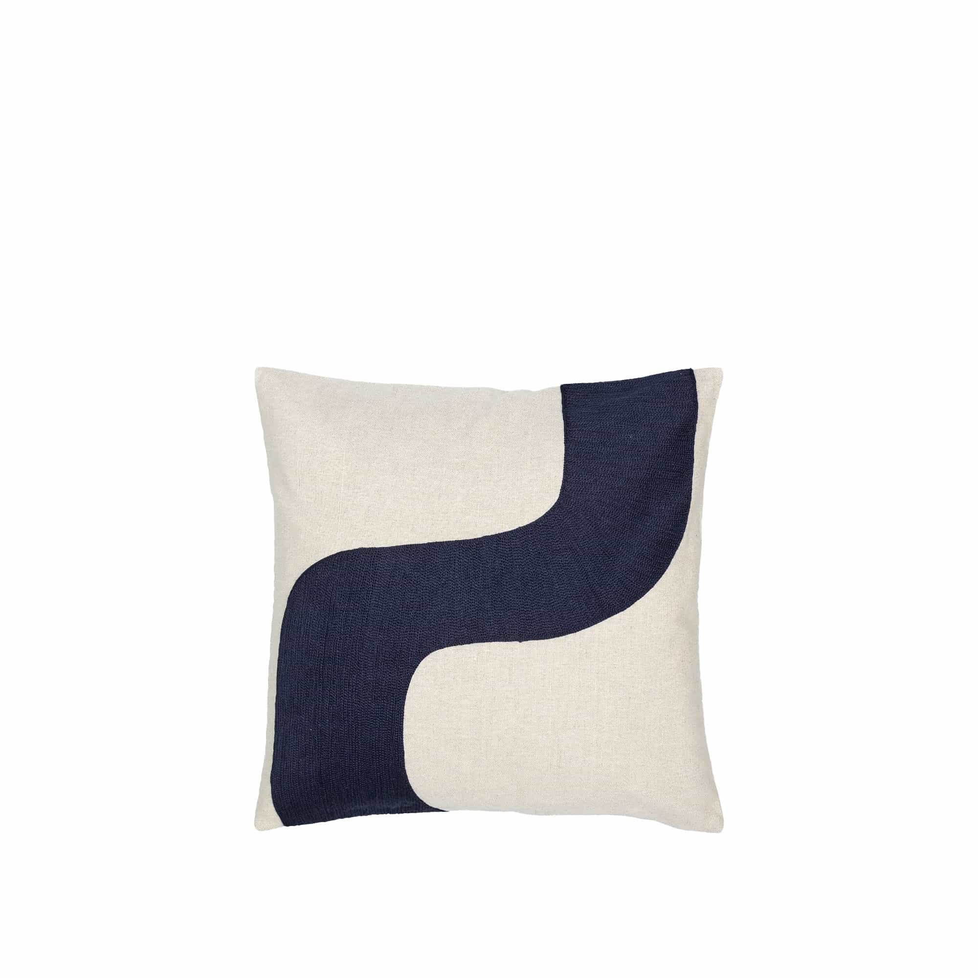 Seireeni Cushion Cover 50X50 Linen, Dark Blue