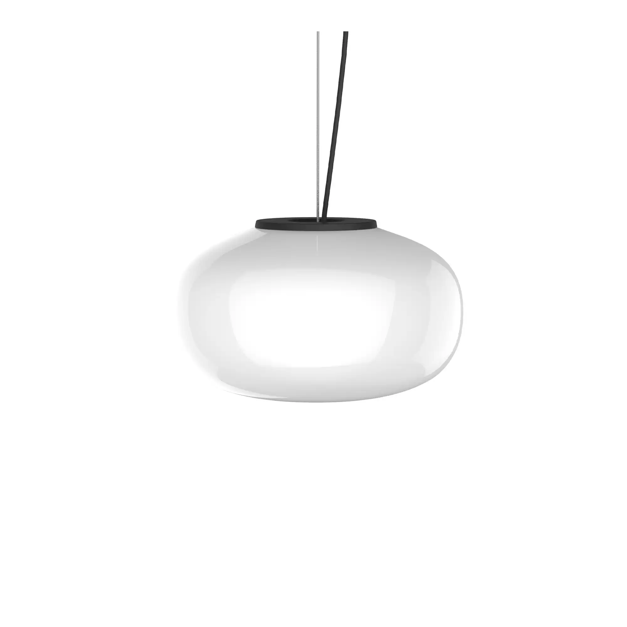 Karl-Johan Pendant - Small - White Opal Glass