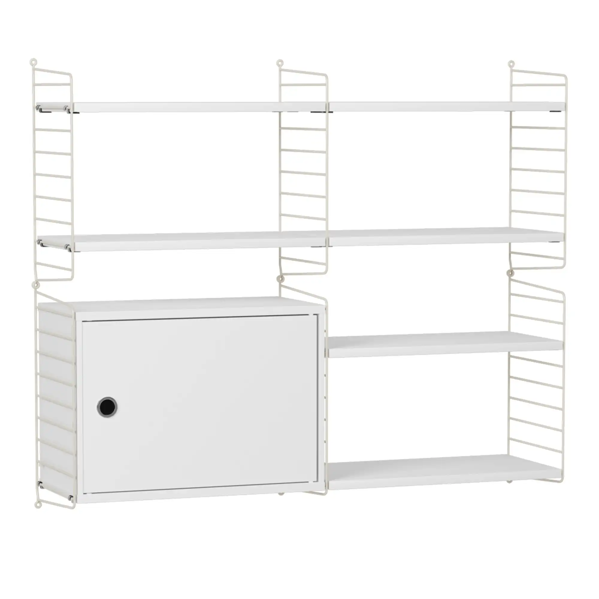 Vardagsrum hyllsystem R vit/beige