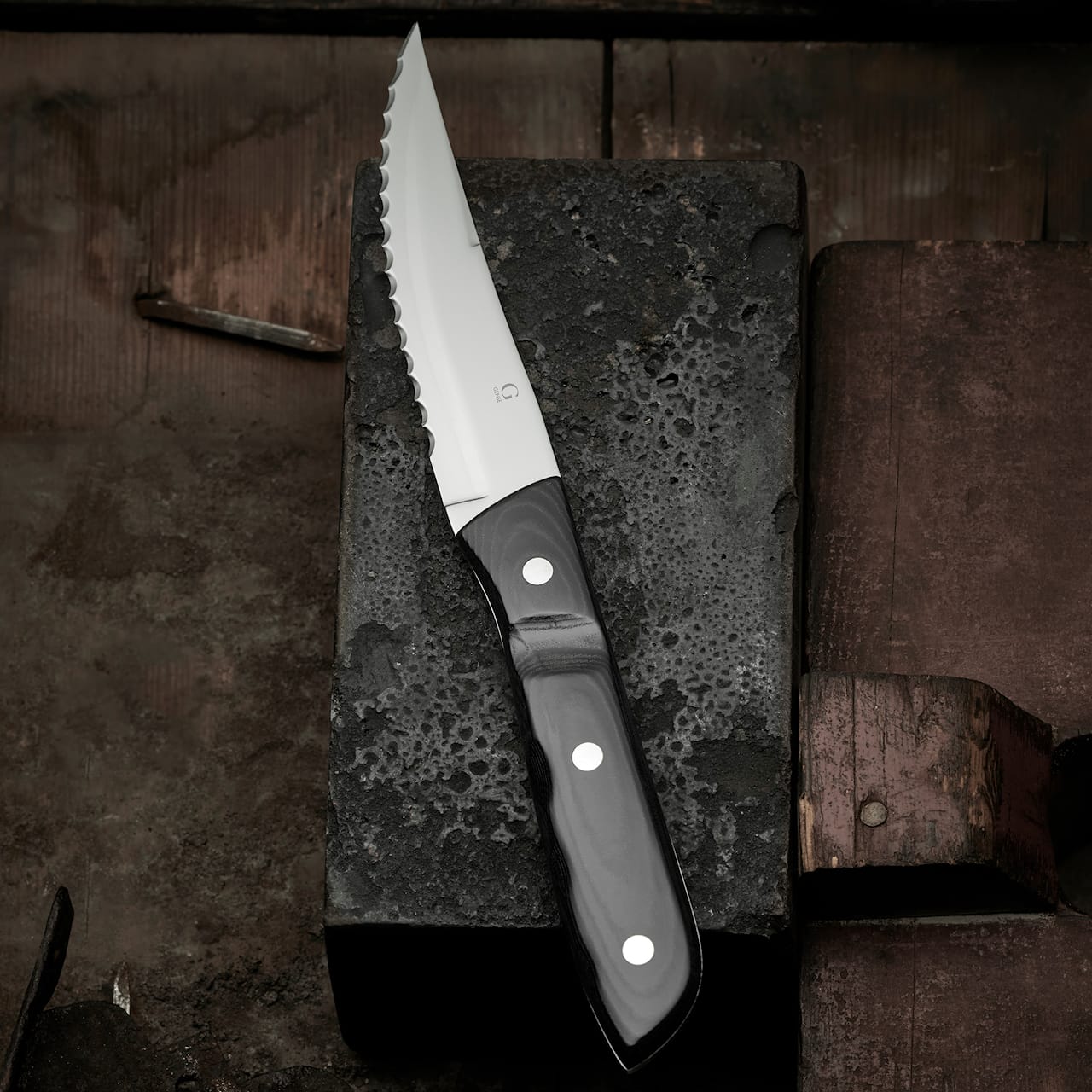 Old Farmer Steak Knife XL - Micarta