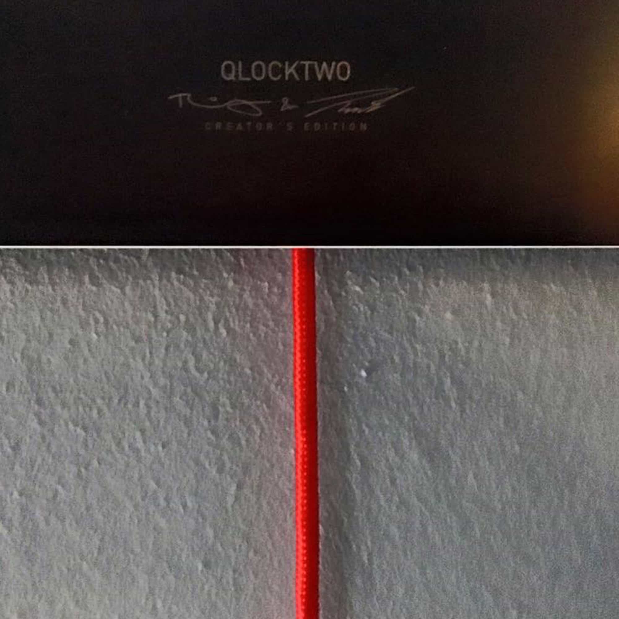 Qlocktwo Classic Creator's Edition - Raw Iron
