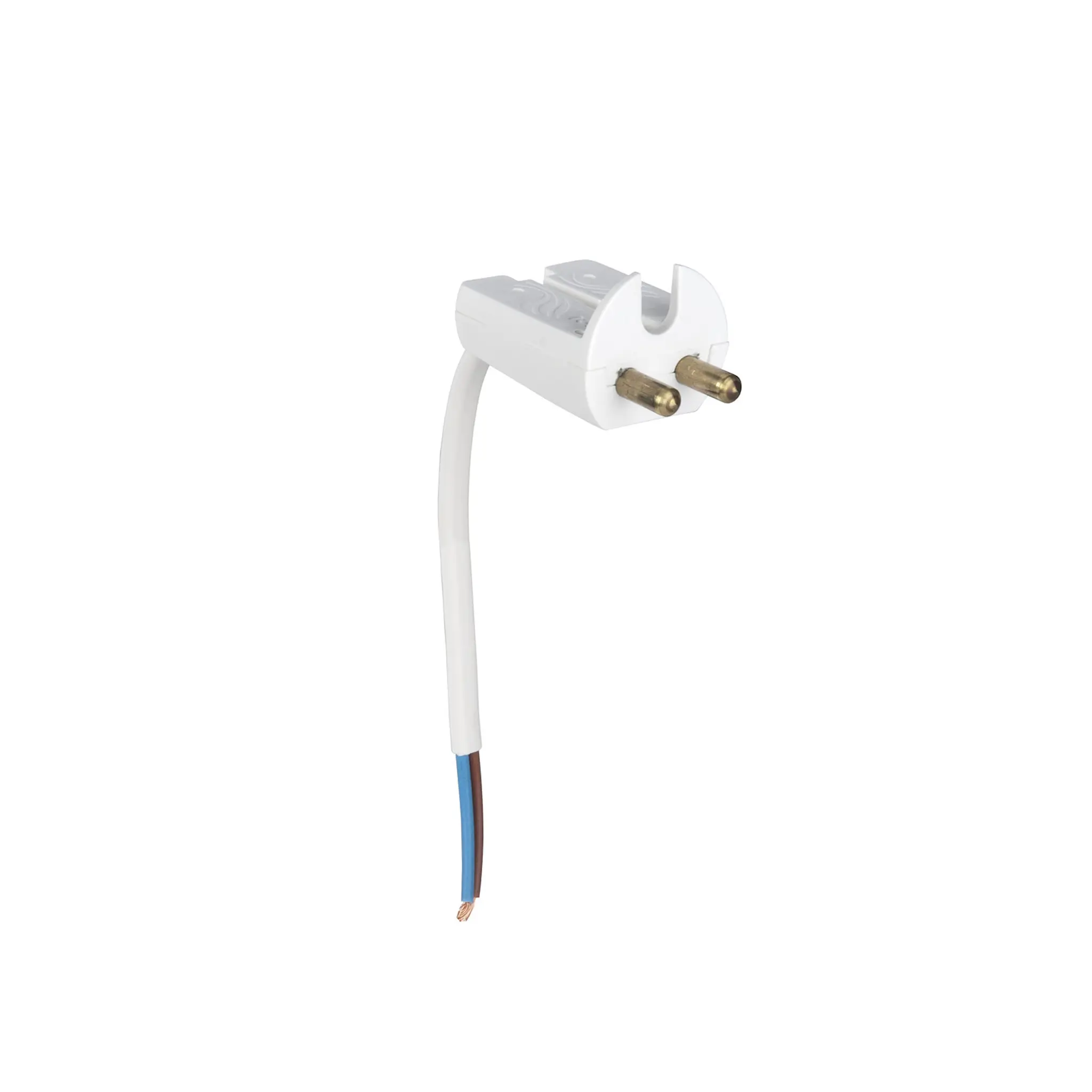 Lampeplugg med ujordet kabel 11 cm