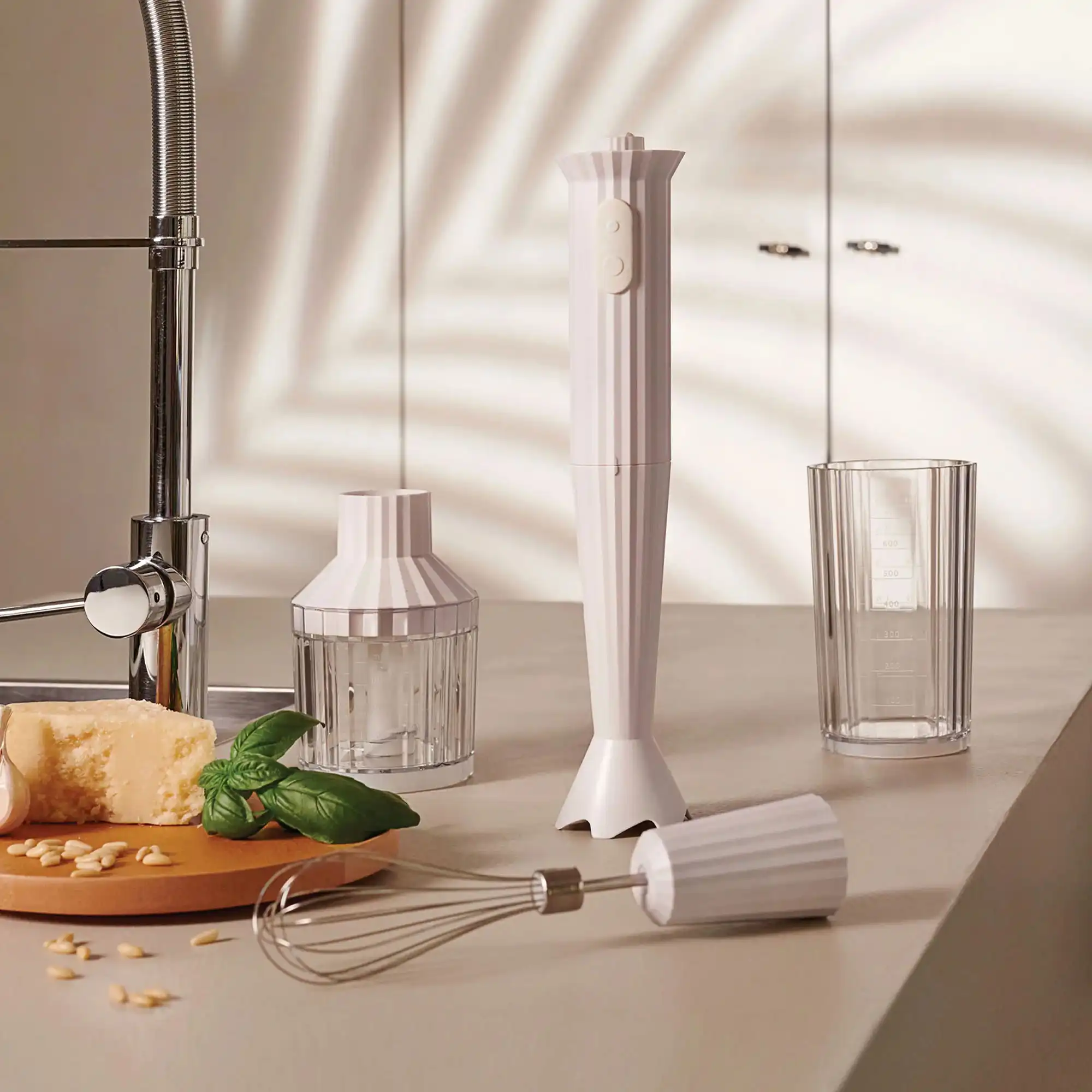 Plissé Hand blender set - White