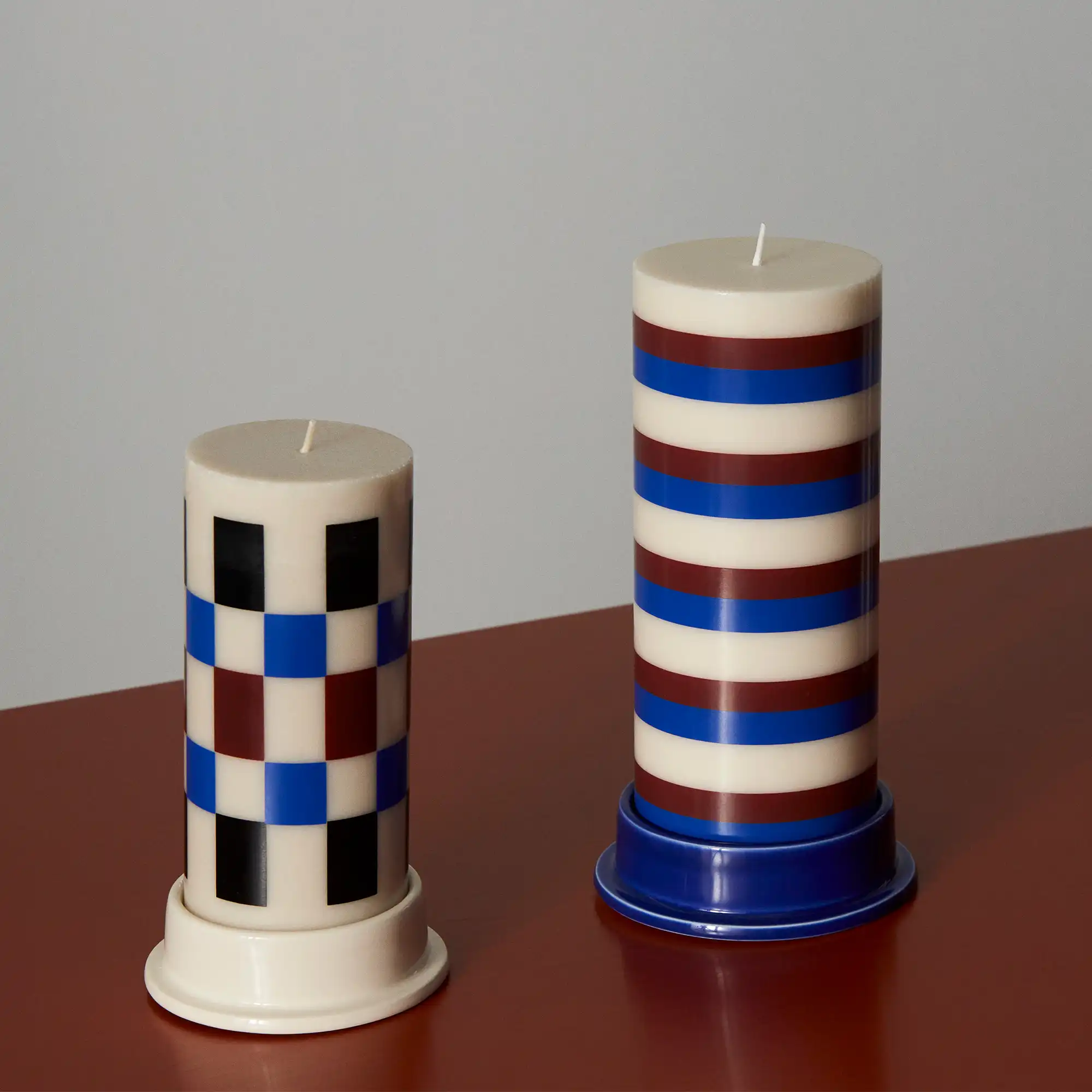 Column Candleholder Blue