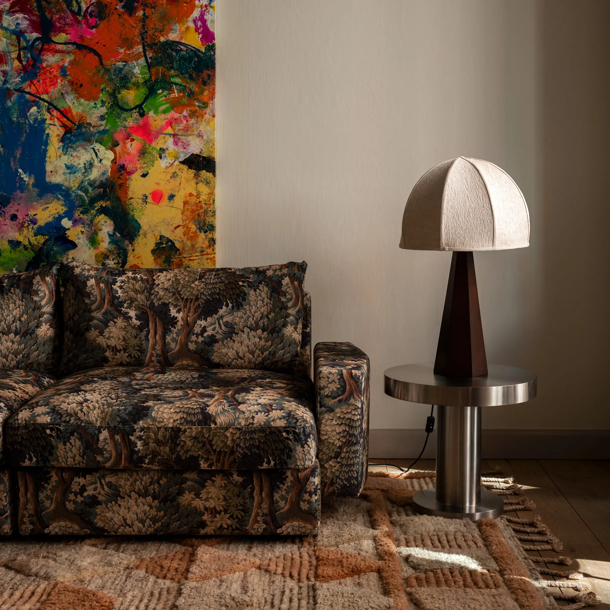 Cufflink Side Table  Steel