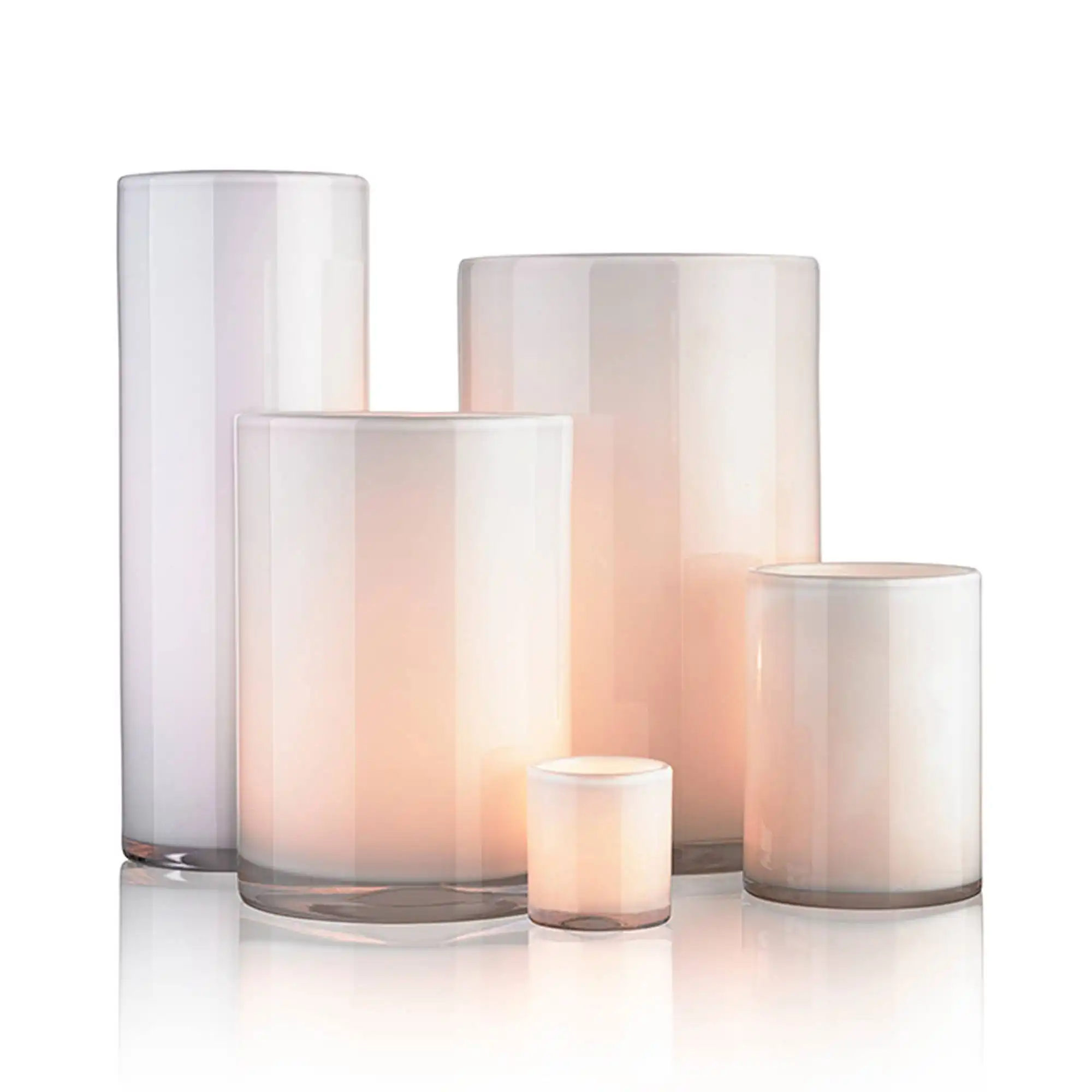 Hurricane White Candle Holder