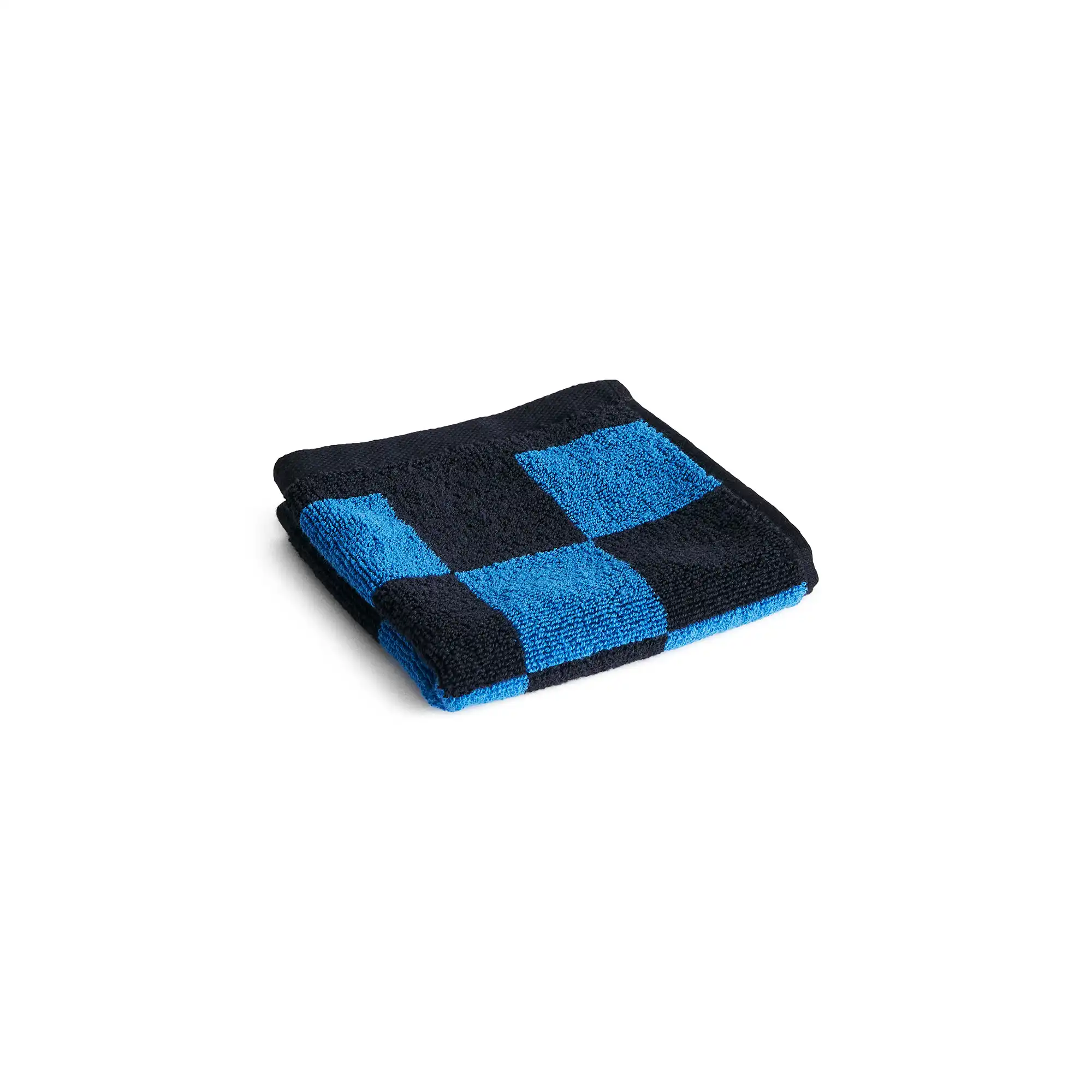 Check vaskeklut - Cobalt blue