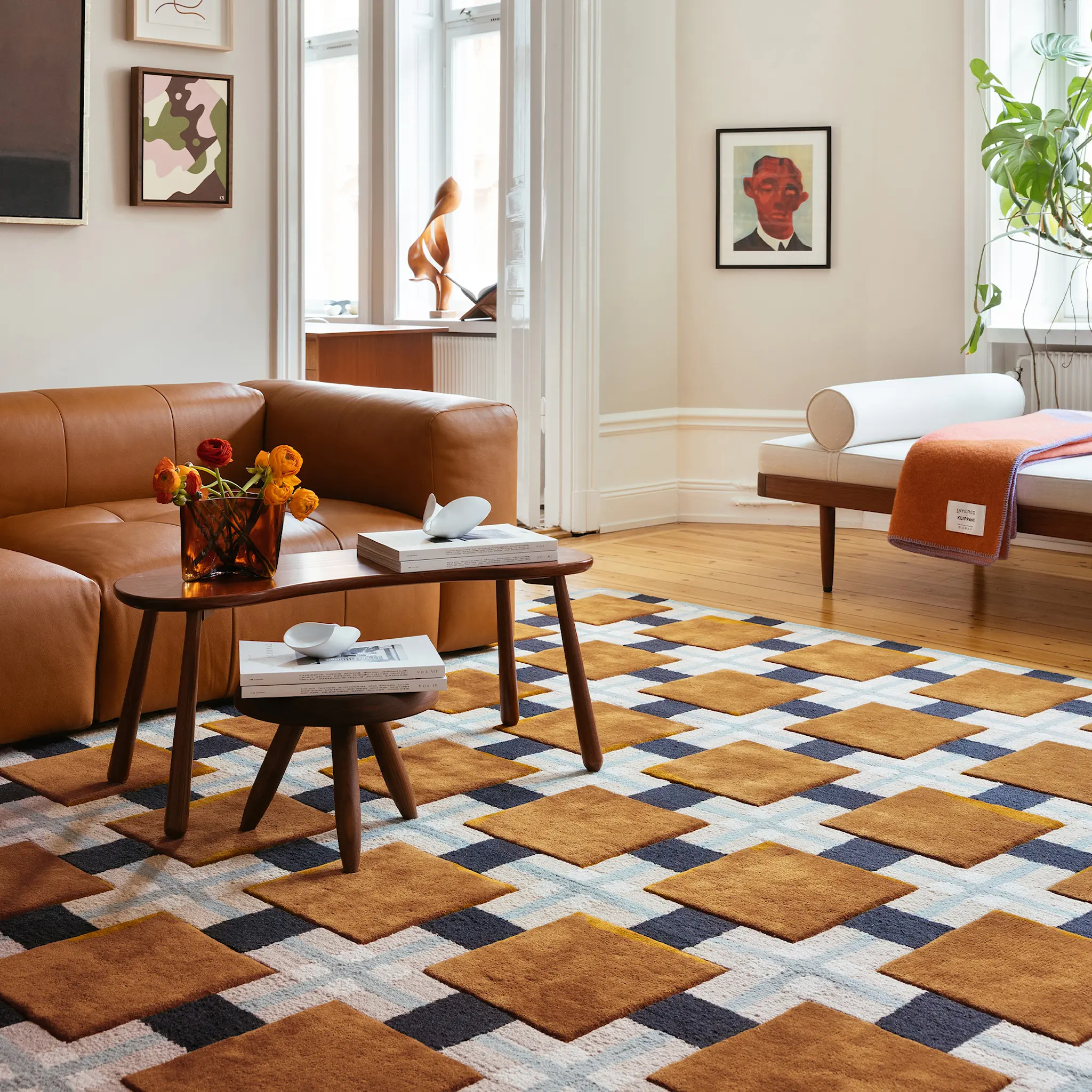 Evelina Kroon Wool Ochre Fields ullteppe