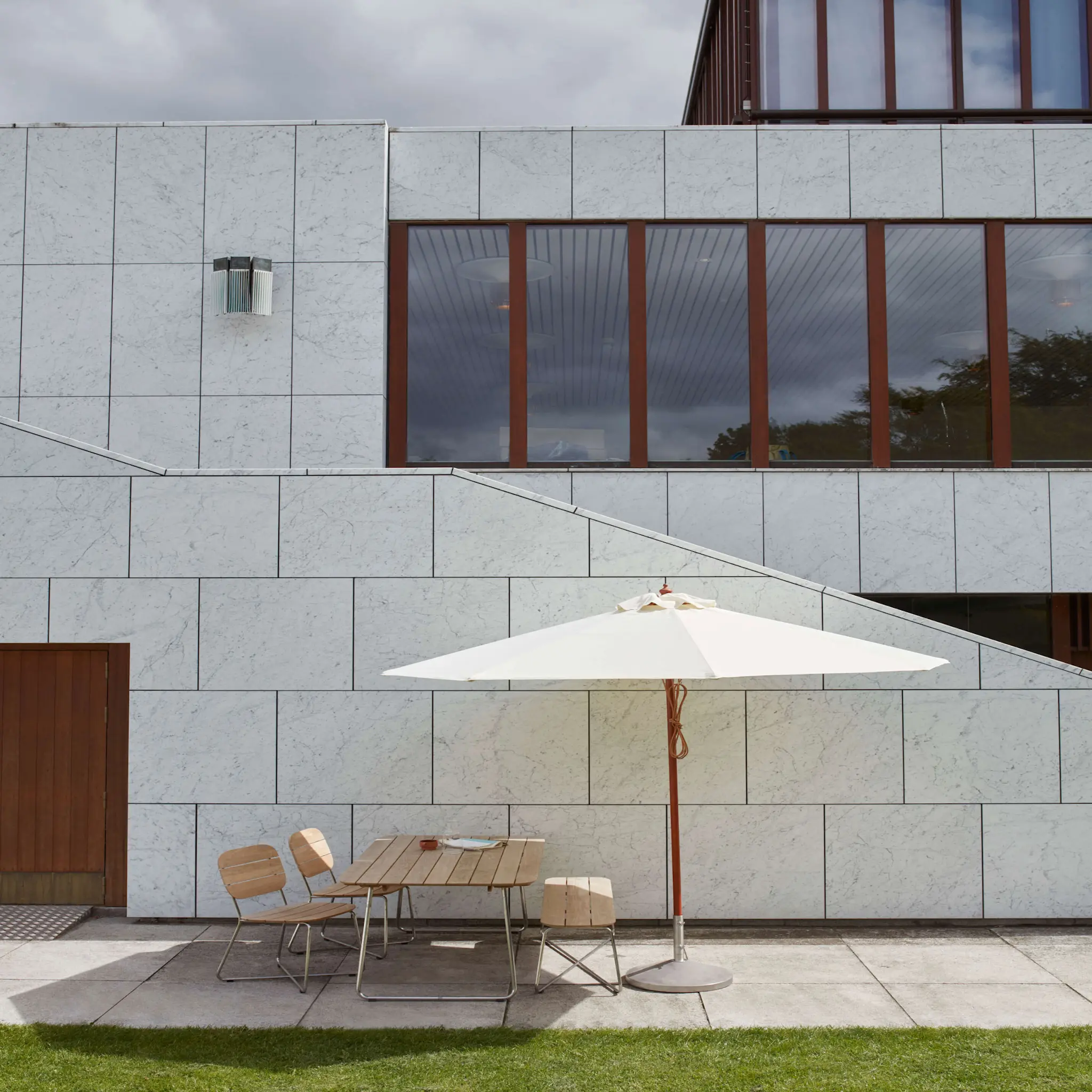 Messina parasoll 270 x 270 cm off-white
