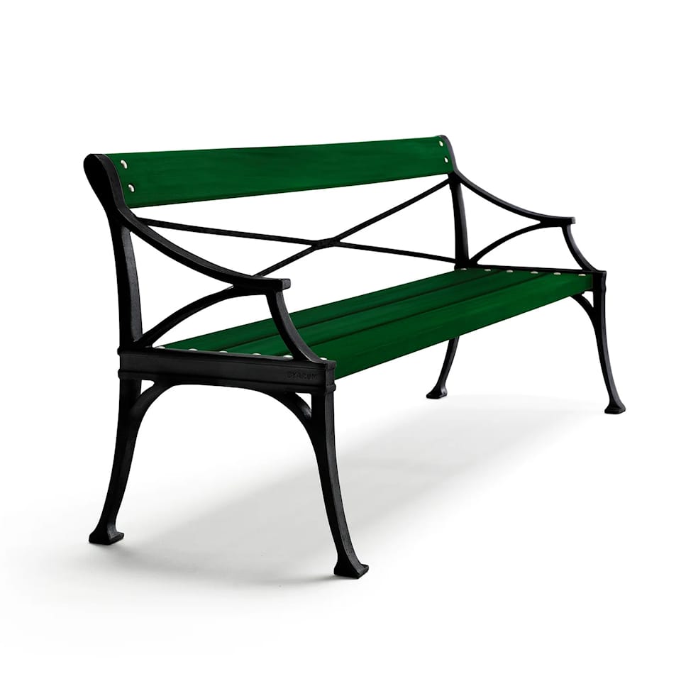 Lessebo Sofa Green Lacquered Pine Wood
