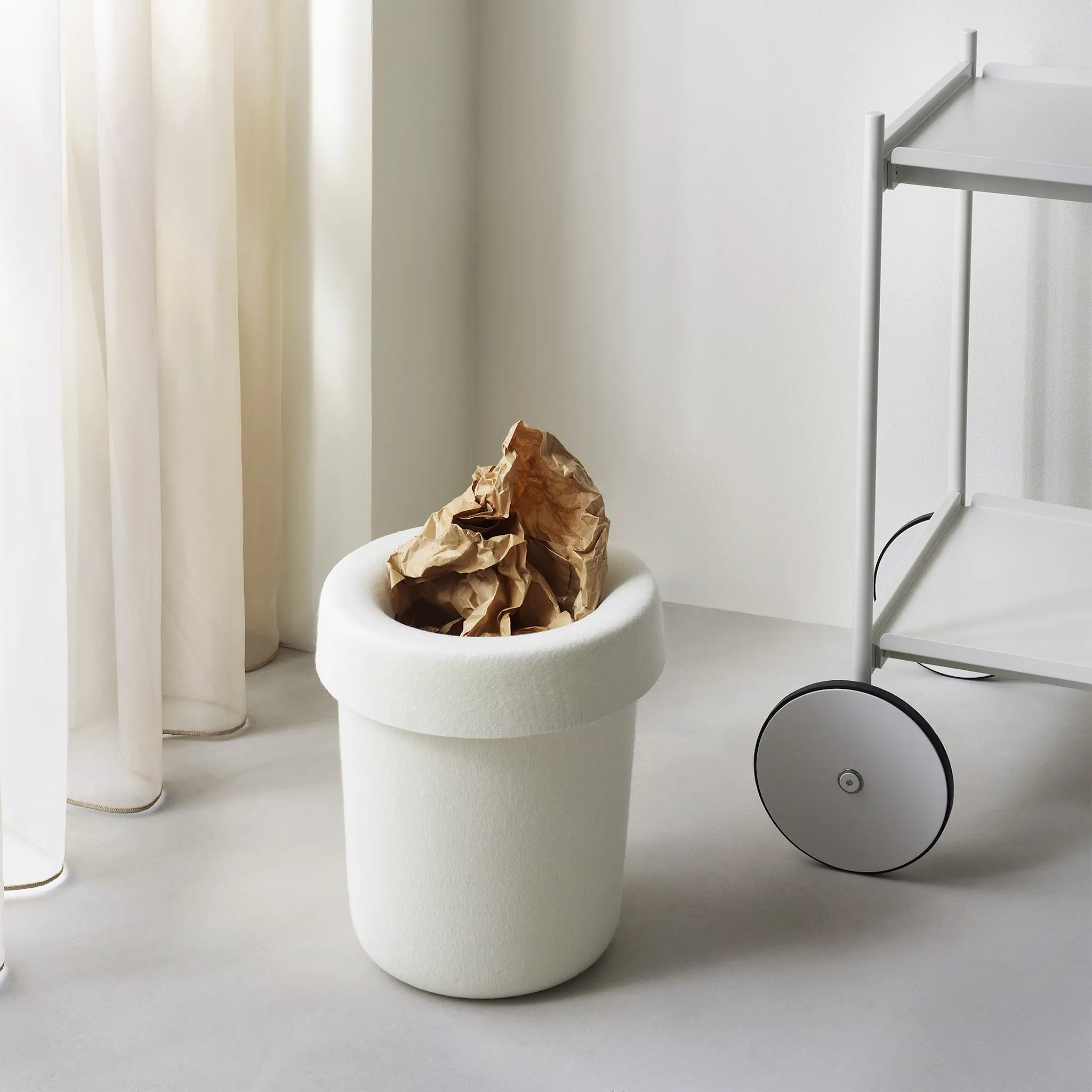 Hide Office Bin Cream