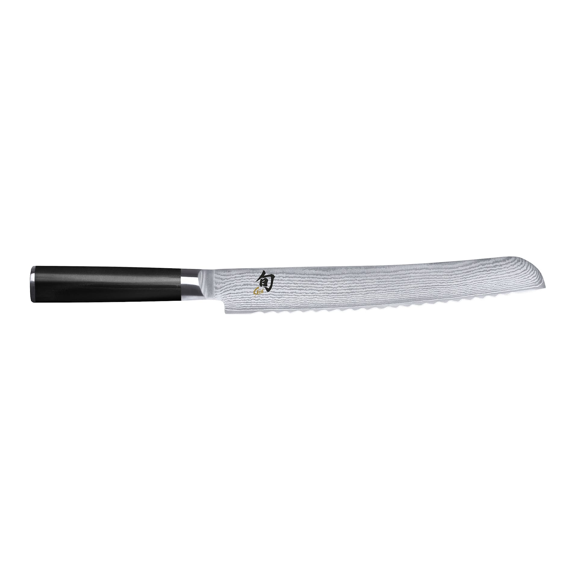 SHUN CLASSIC Brødkniv 23 cm Sort skaft - KAI - NO GA
