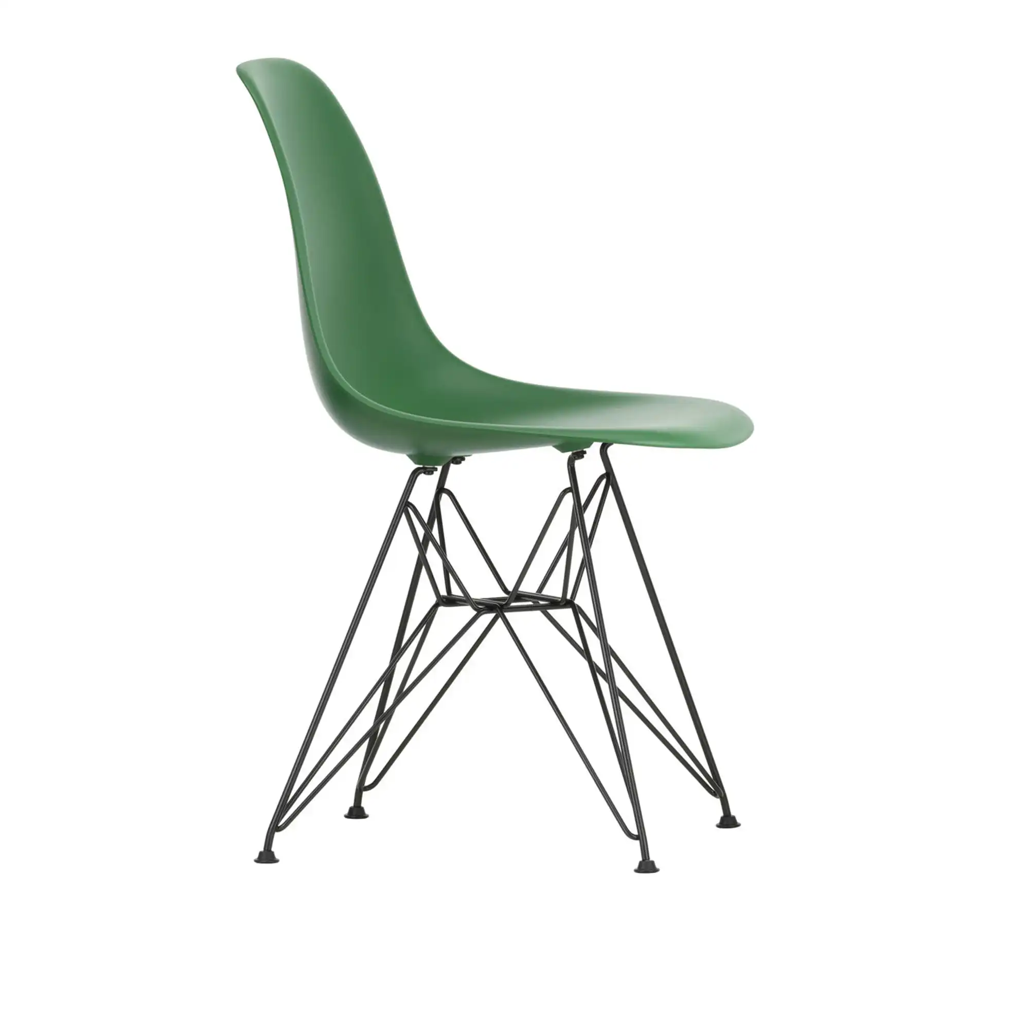 Eames RE Plastic Chair DSR 17 Emerald Basic Dark Base