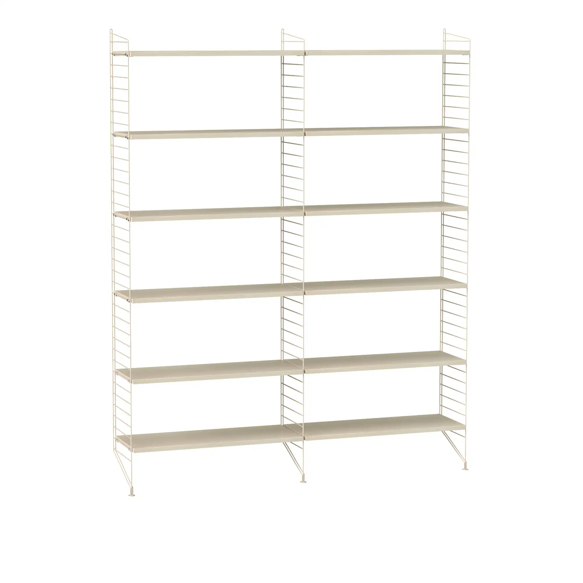 Stue hyllesystem A ask/beige