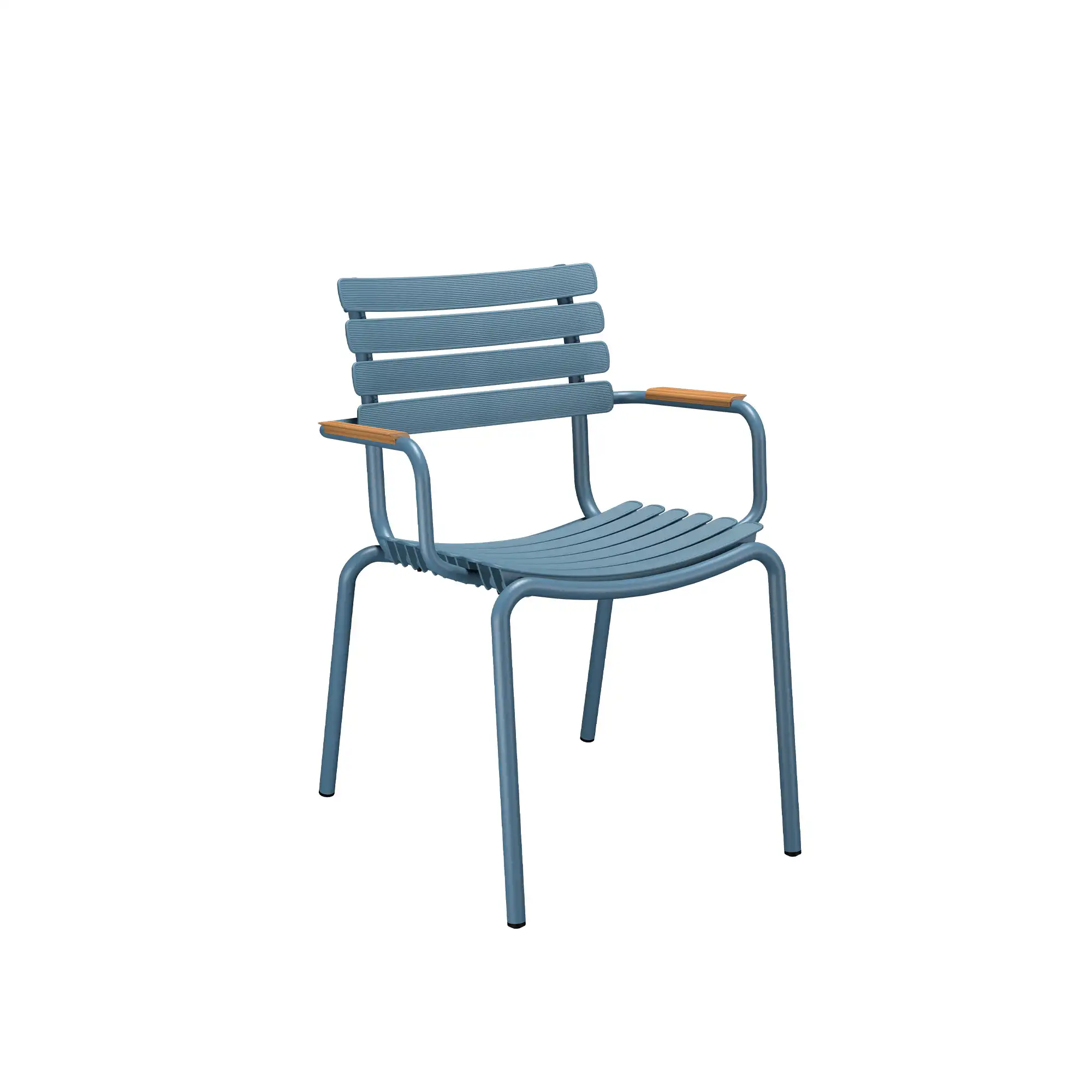 ReCLIPS Dining Chair Bamboo Armrest - Sky Blue