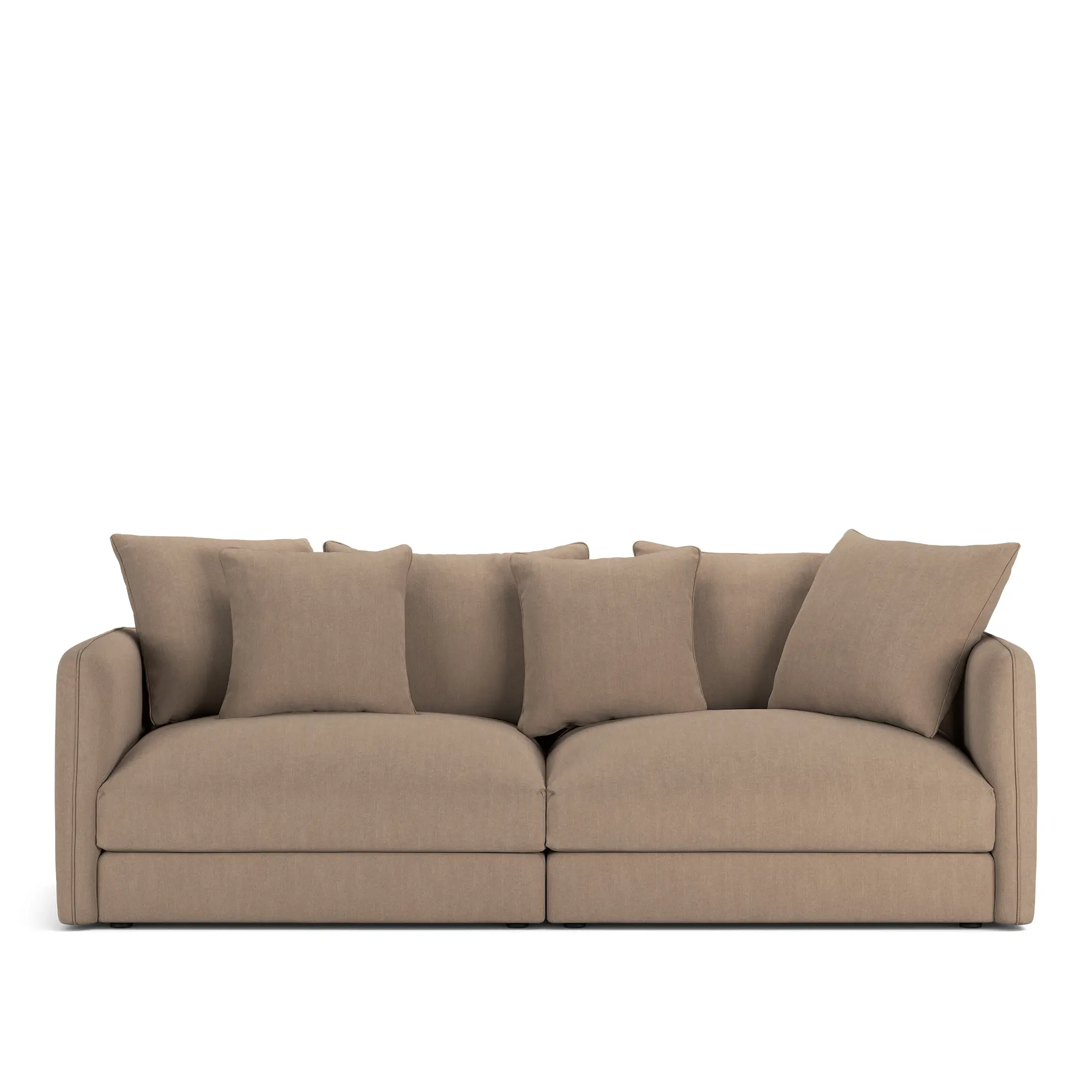 Pavarotti 2,5-Seater Shadow Khaki Fixed Upholstery