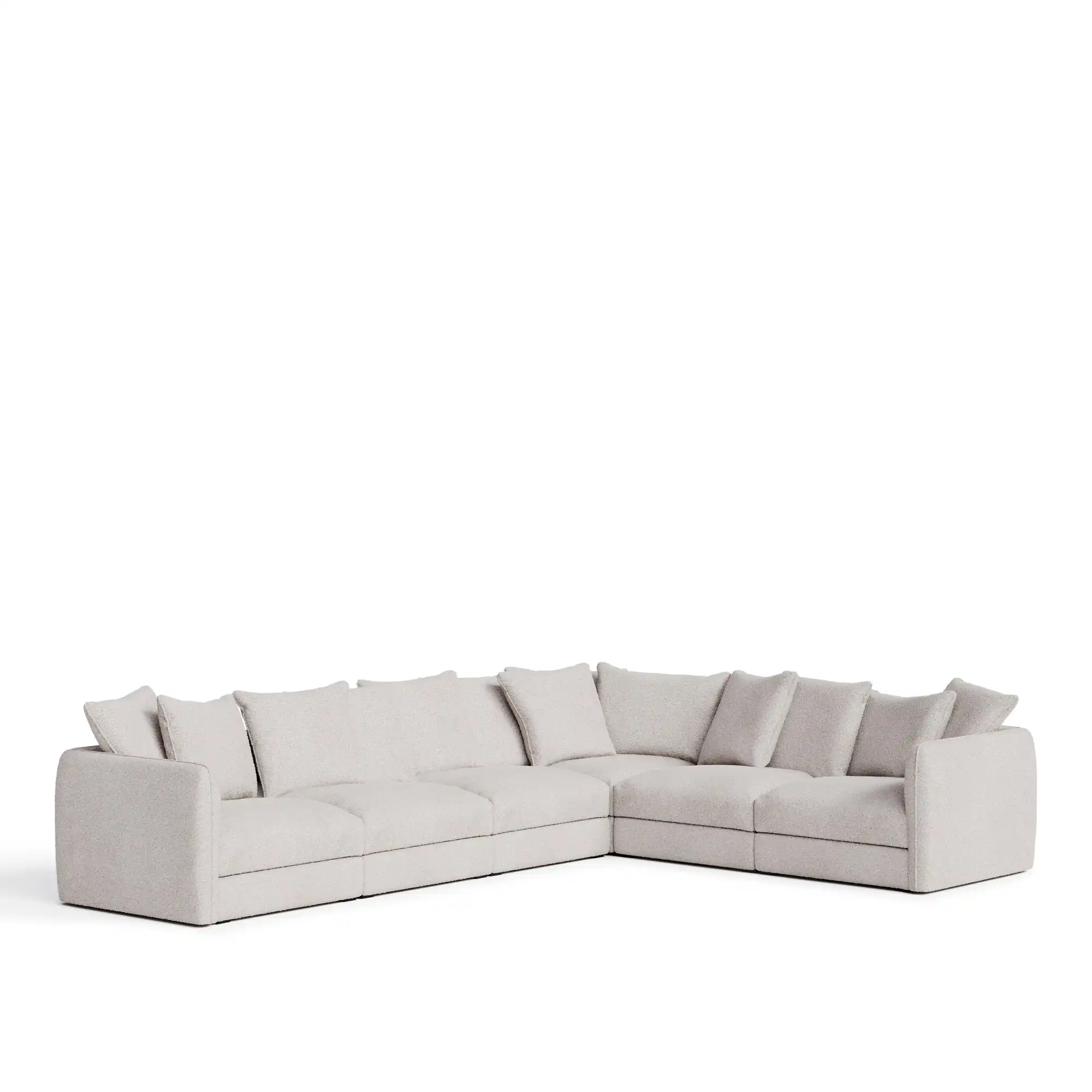 Pavarotti 6-Seater Corner - Ascot White