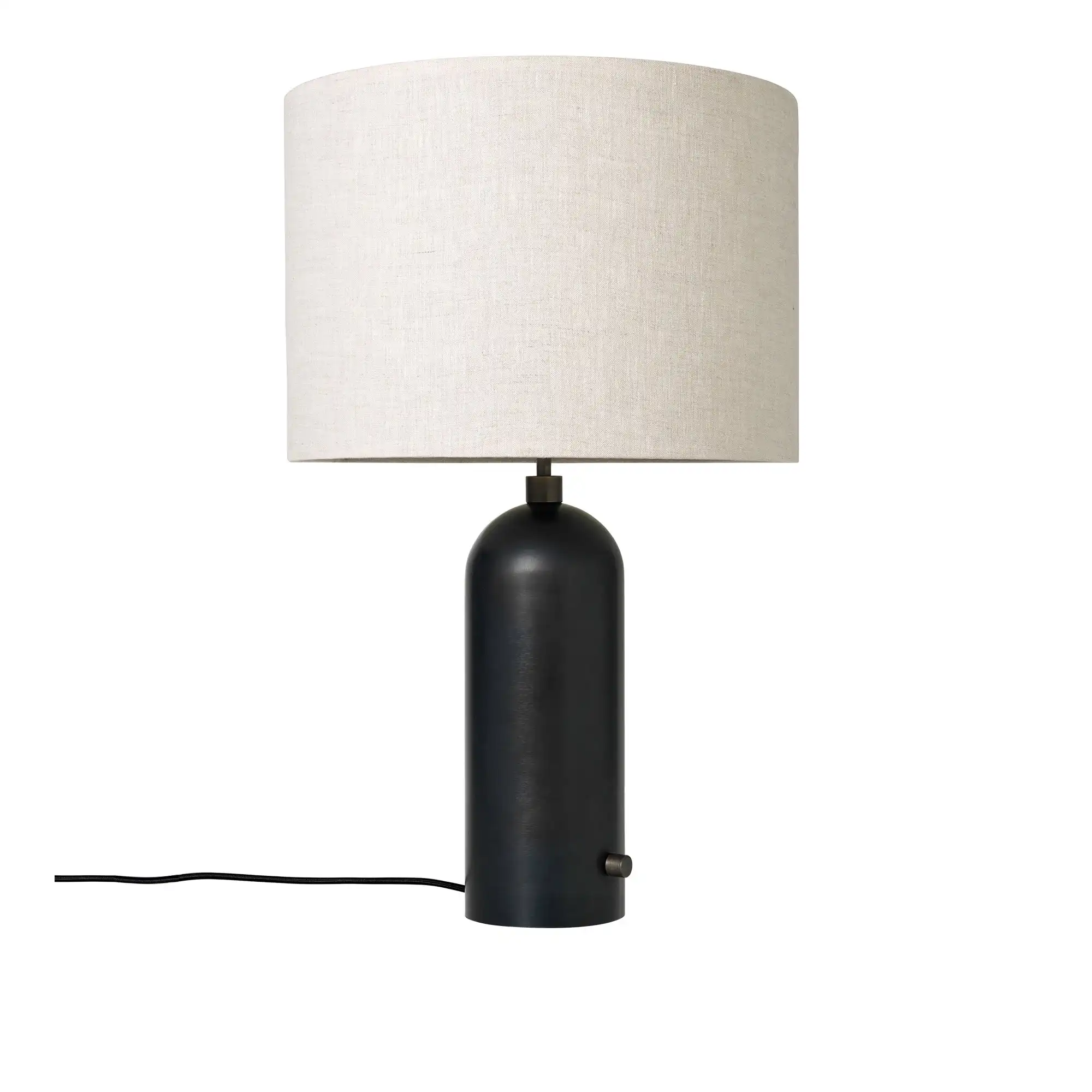 Gravity Table Lamp Large Canvas/Black steel