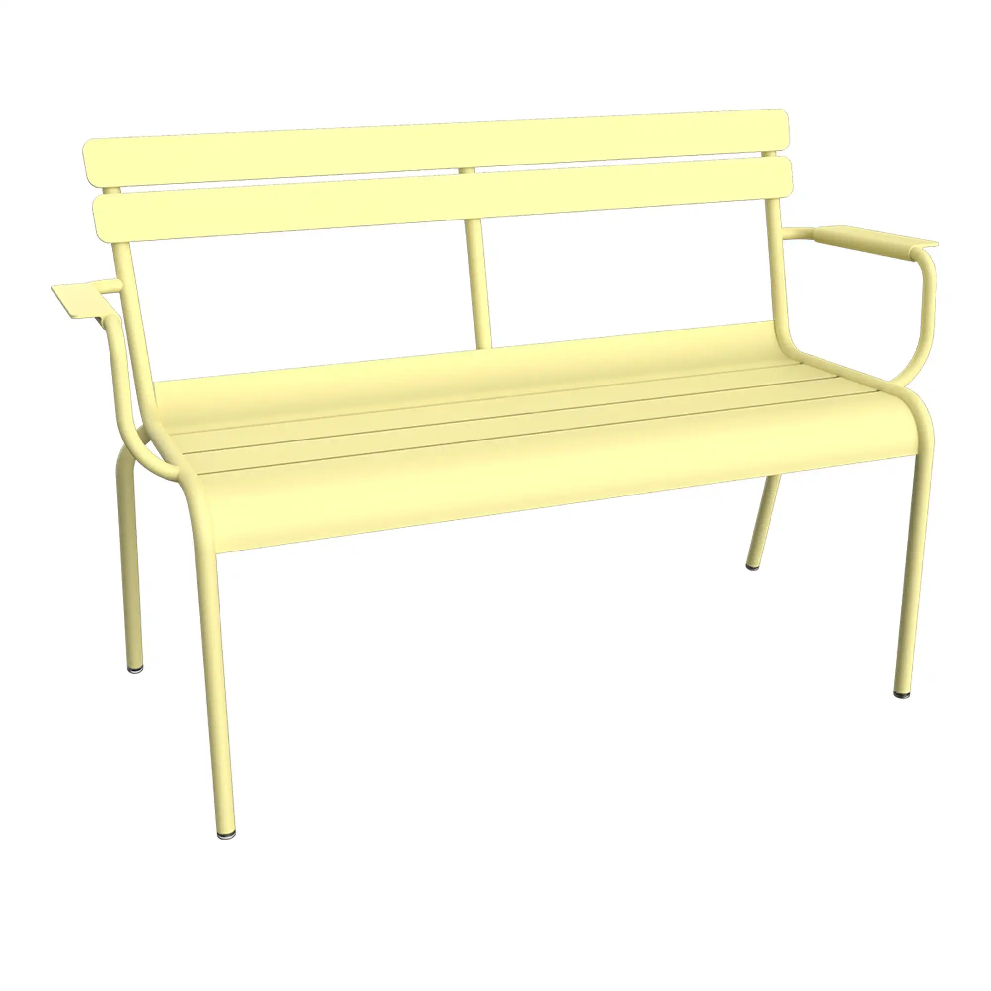 Luxembourg 2-Seater Garden Bench - Frosted Lemon