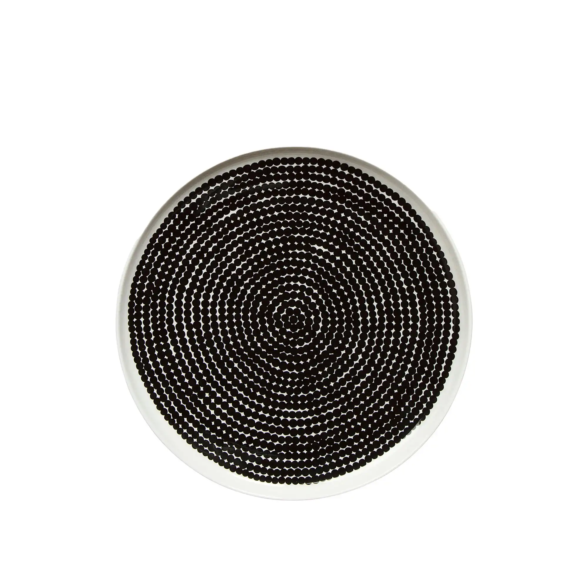 Räsymatto Plate 25 cm White, Black