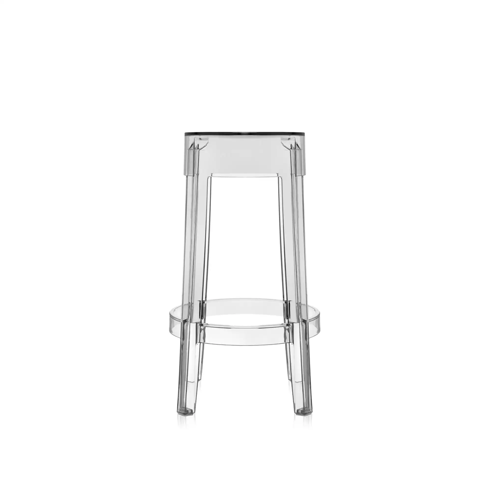 Charles Ghost Stool 4898, Crystal, H: 65