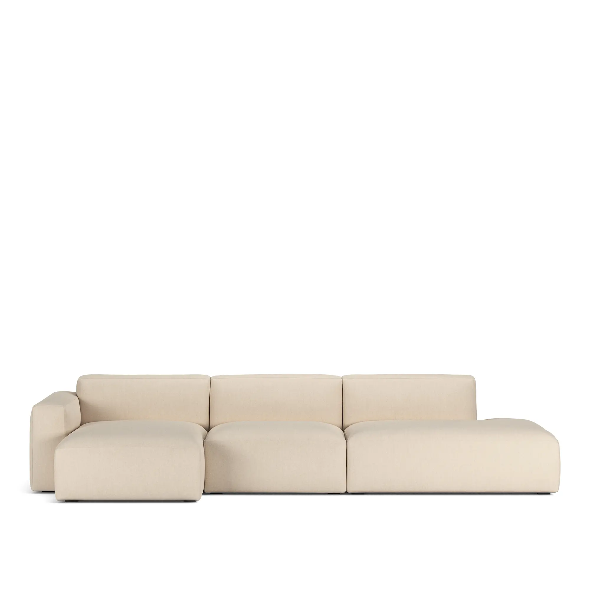 Brick 3-seters sofa sjeselong åpen ende høyre