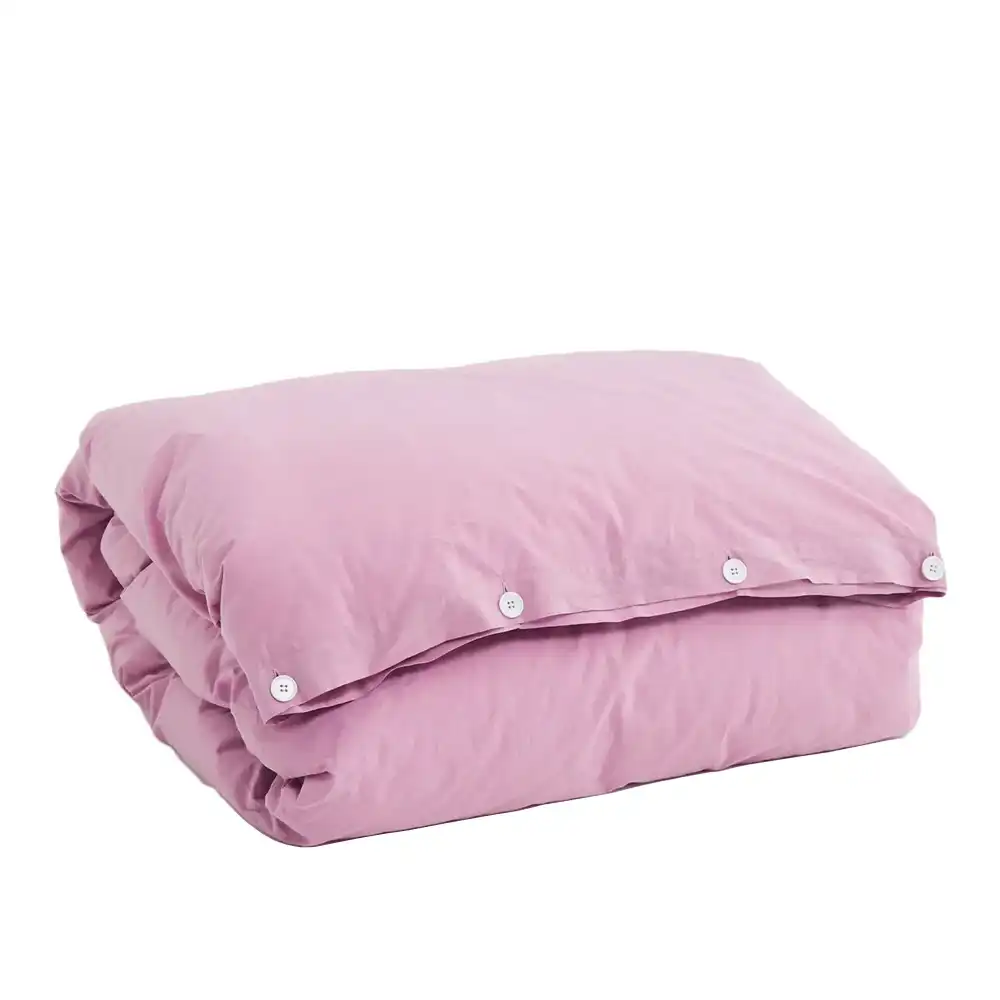 Percale - Påslakan Singel, 150 x 210 cm, Mallow Pink