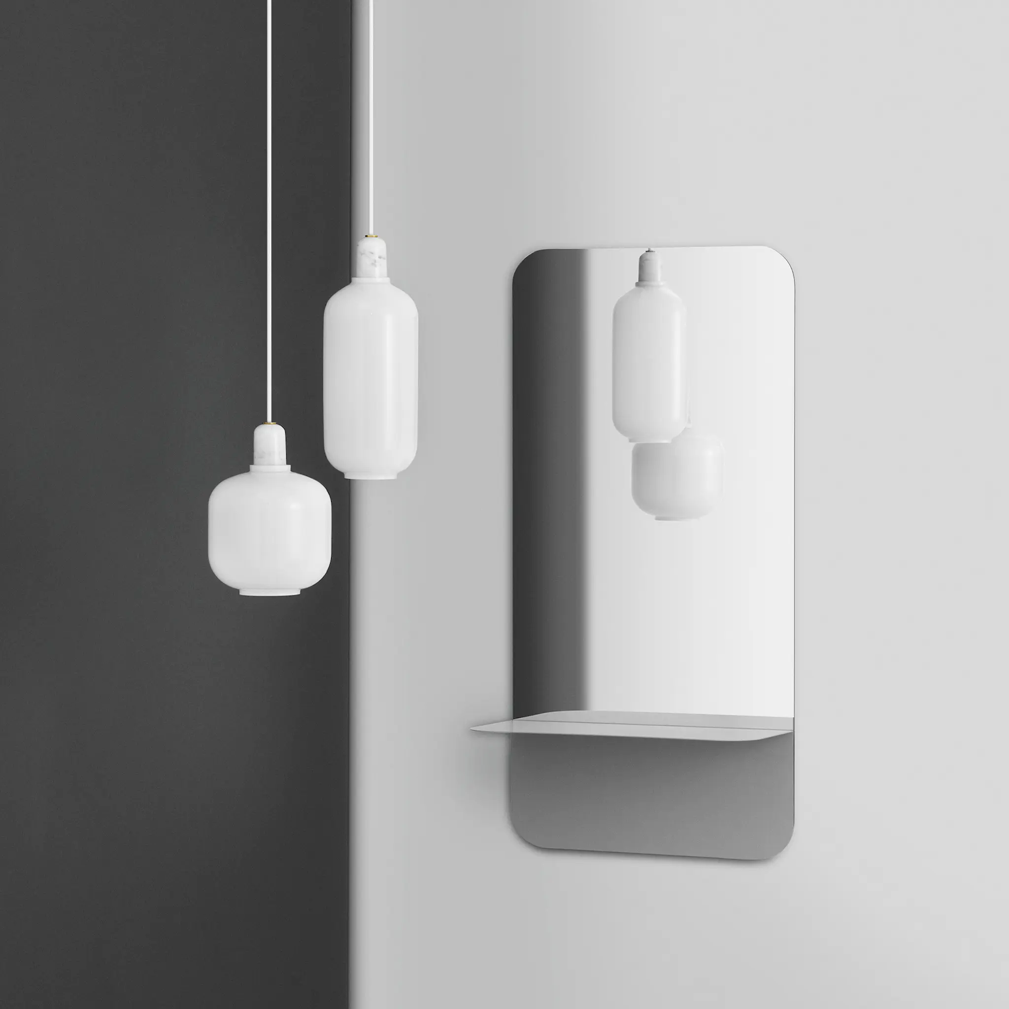 Horizon Mirror Vertical - Stainless Steel