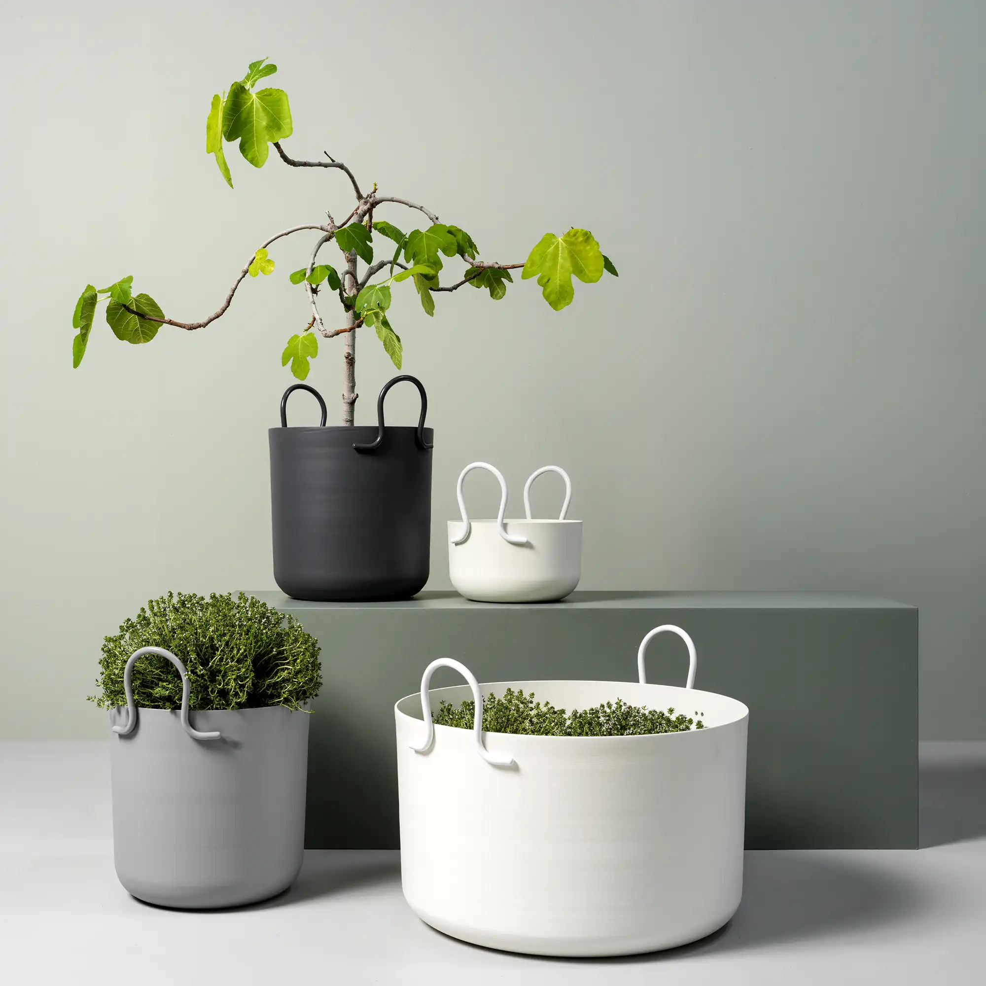 Tivoli 25 cm Hög Mörkgrå