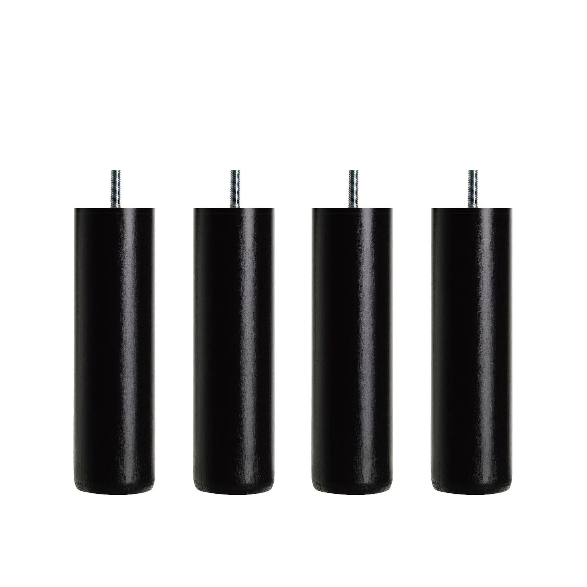 Rundt ben Svart - 12 cm