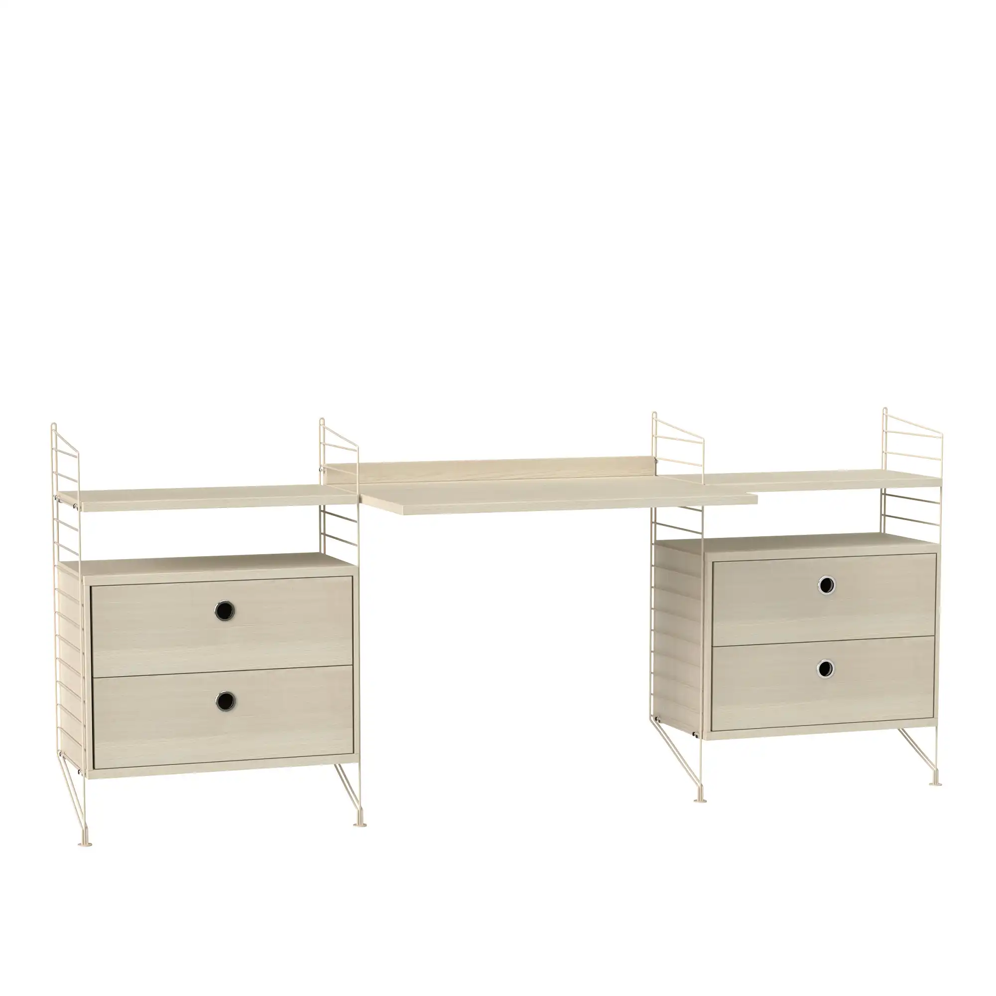 Kontor hyllesystem C ask/beige